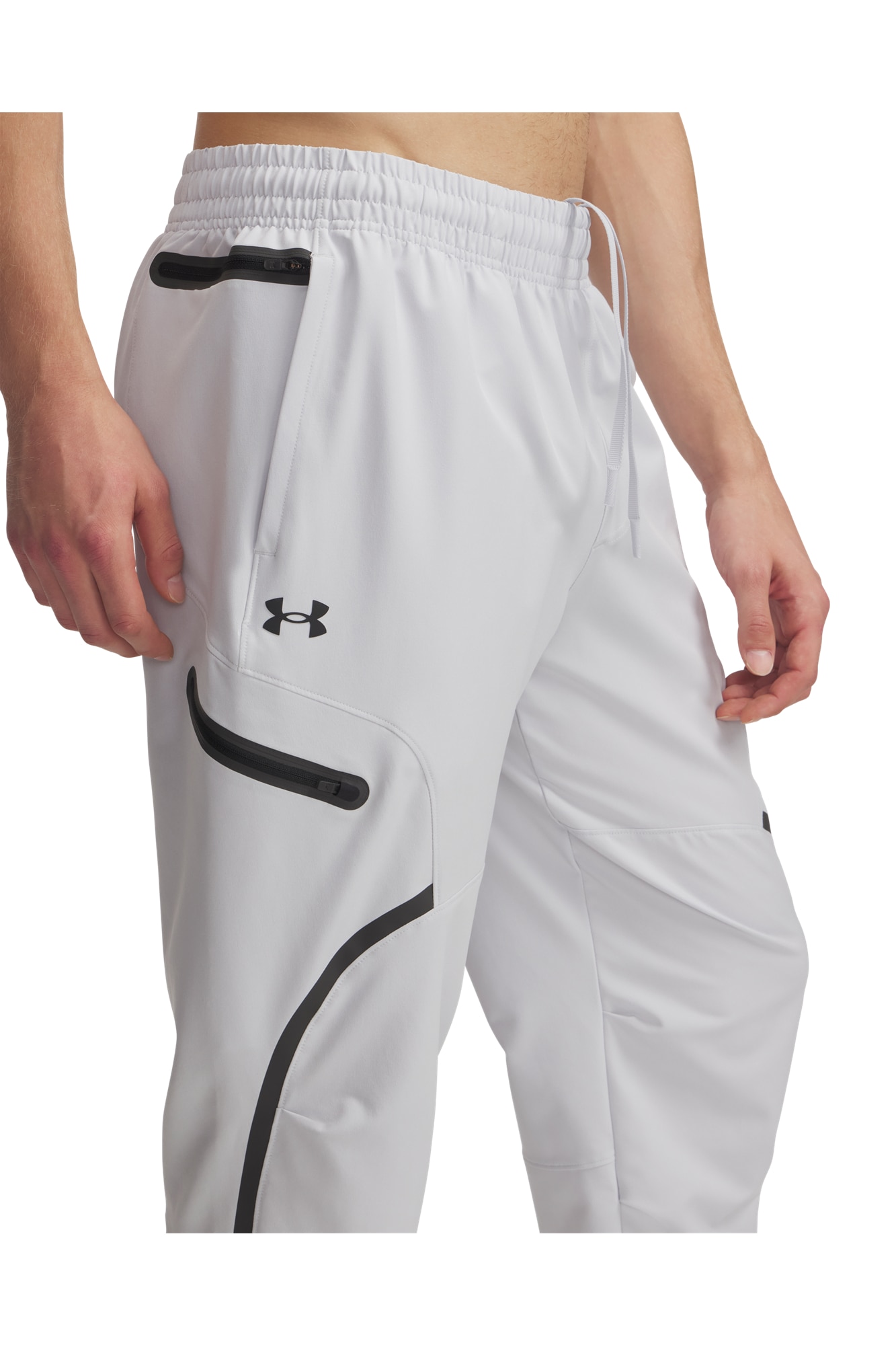 Calças de Homem UA Unstoppable Cargo Pant Cinzento-3