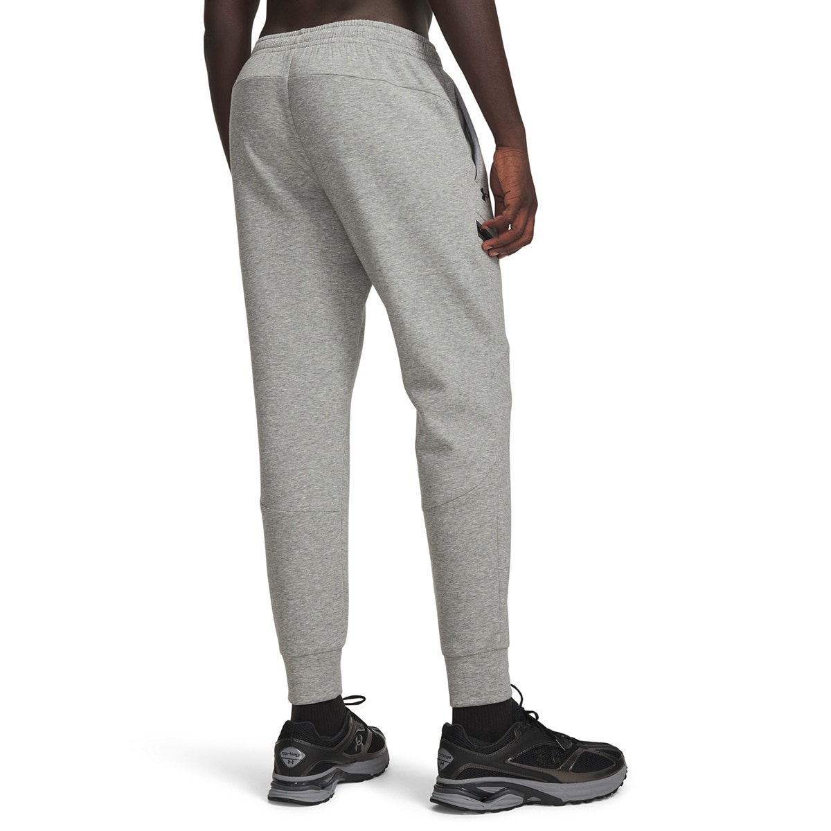 Calças Casual de Homem UA Unstoppable Flc Jgr EU Cinzento médio-2