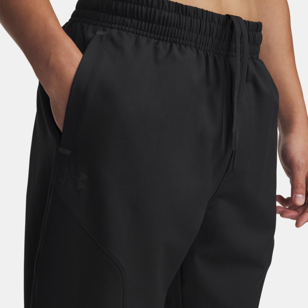 Calças de Homem Casual UA Unstoppable Tapered Pants Preto-3