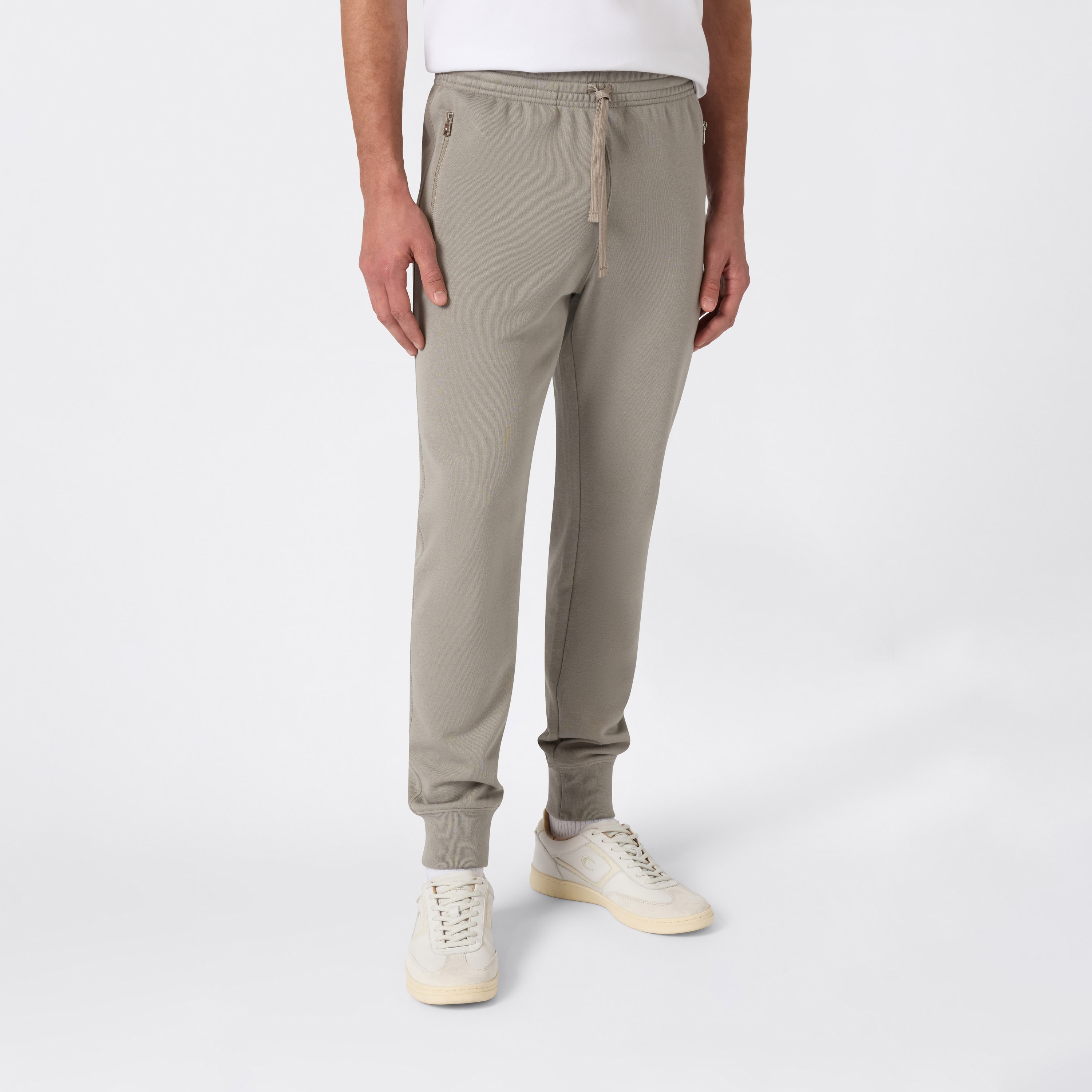 Calças de Homem Rib Cuff Pants Cinzento-2