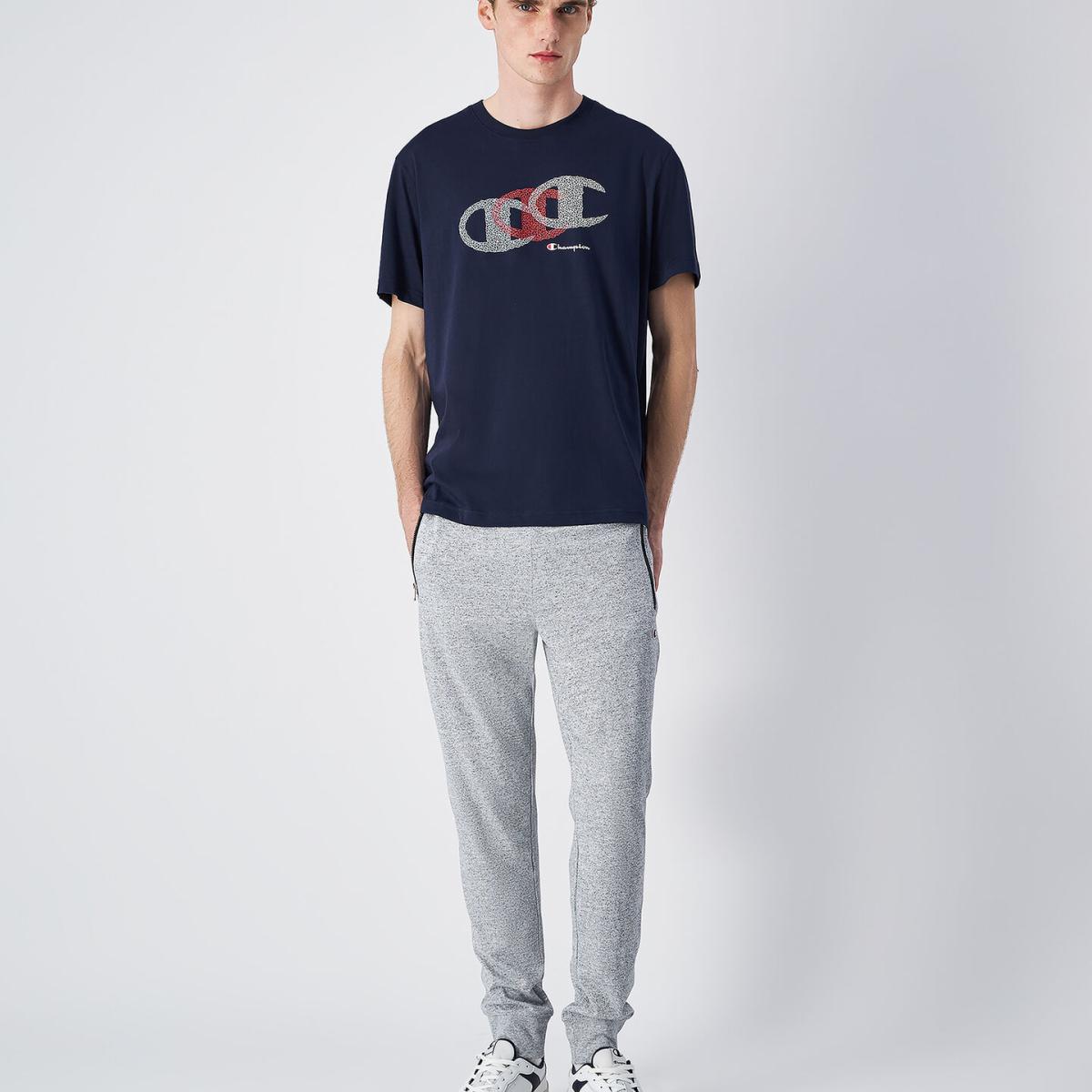 Calças de Homem Rib Cuff Pants Cinzento-3