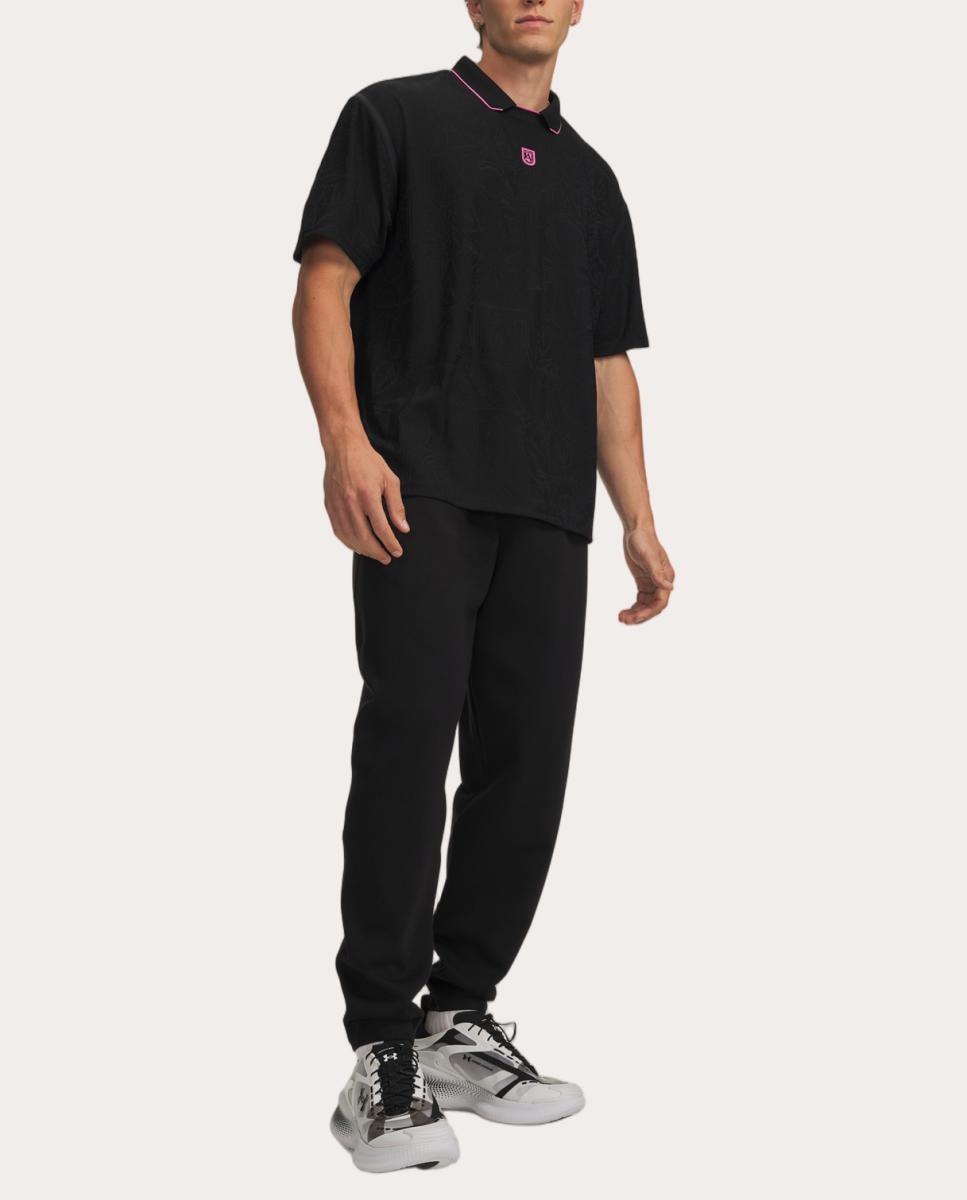 Calças de Homem UA Unstoppable Flc Joggers Preto-3