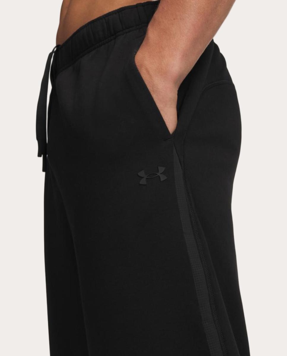 Calças de Homem UA Unstoppable Flc Joggers Preto-4