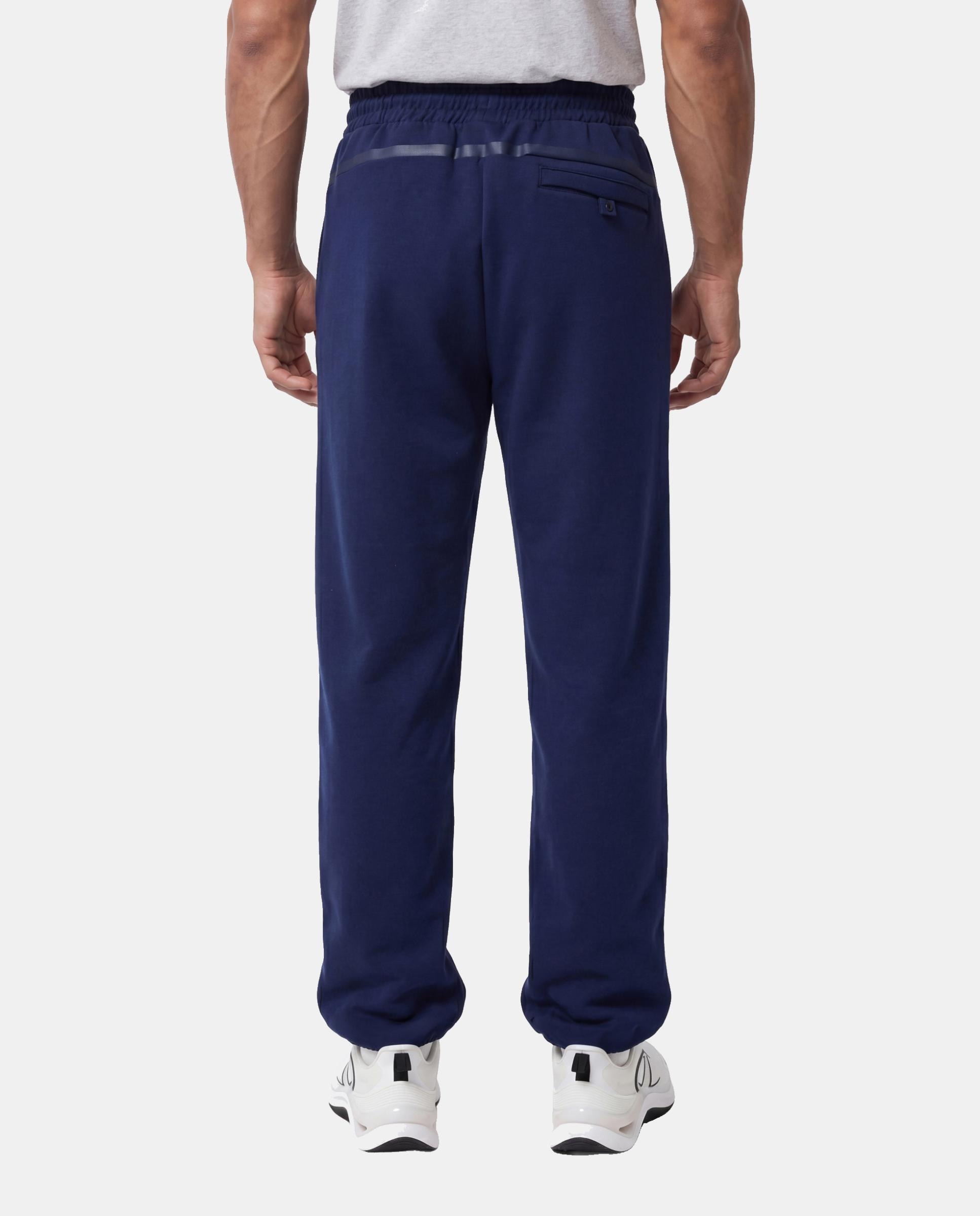 Calças Casual Elastic Cuff Pants Azul-2