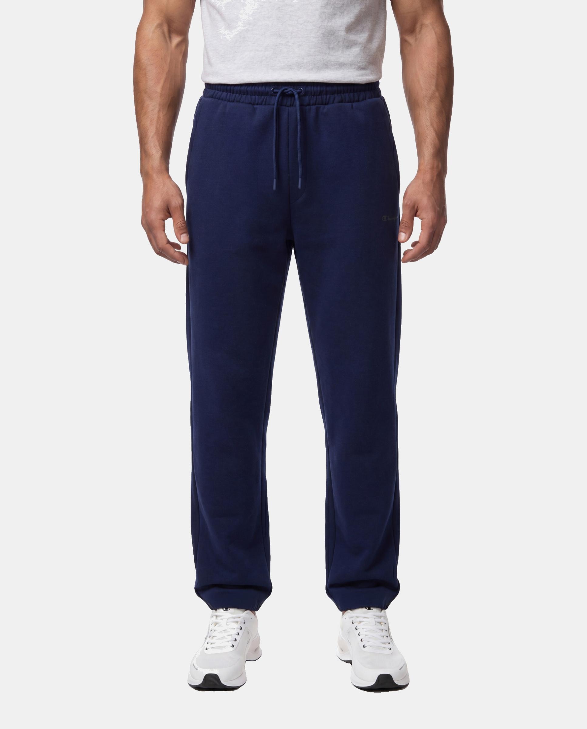 Calças Casual Elastic Cuff Pants Azul-3