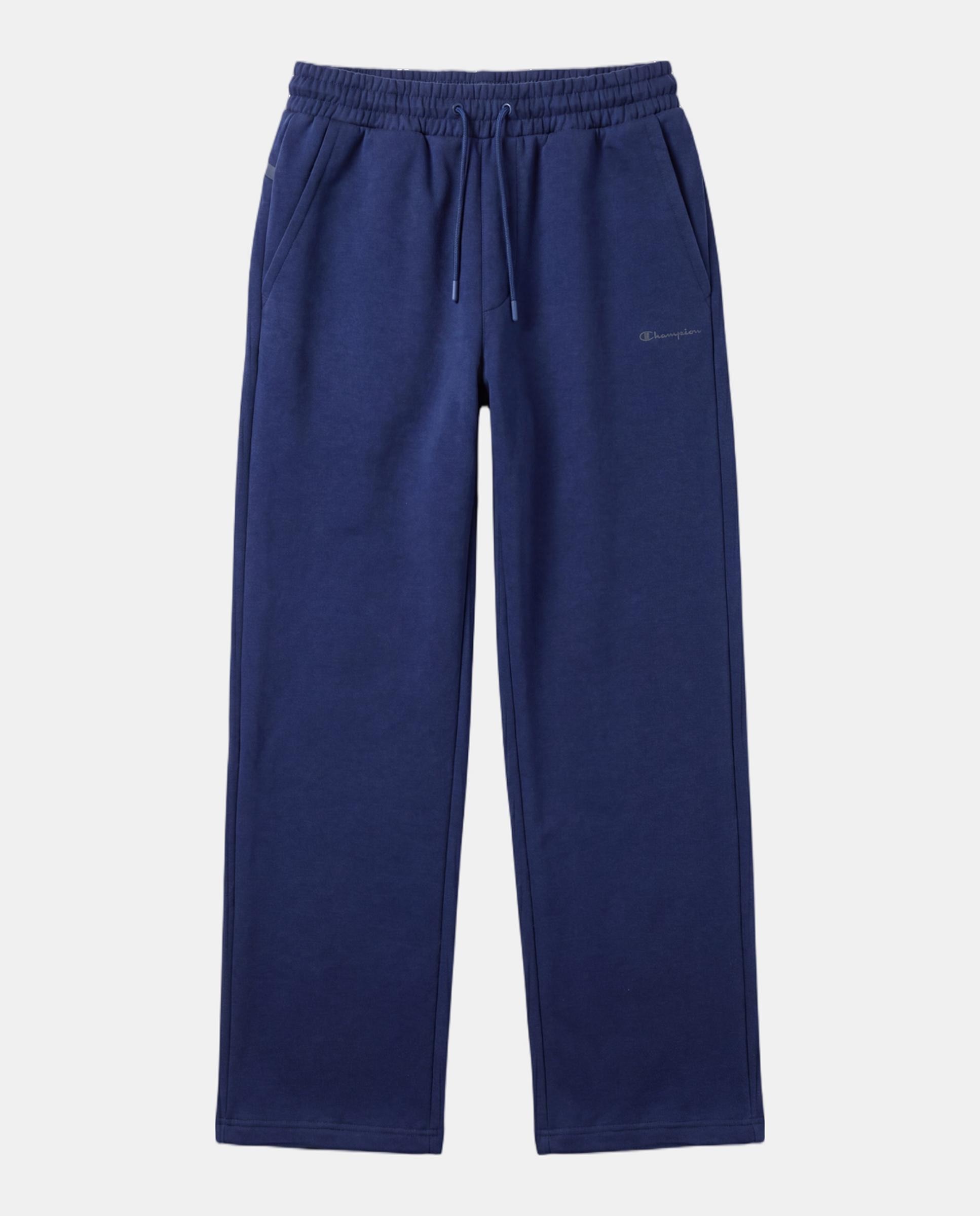 Calças Casual Elastic Cuff Pants Azul-4