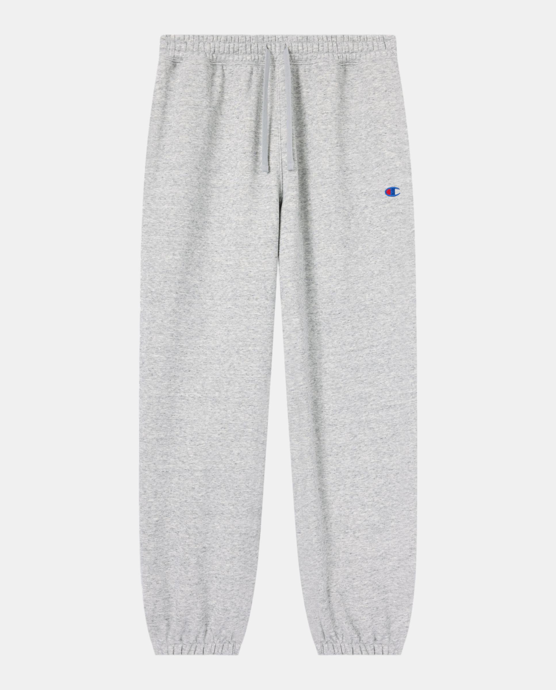 Calças Casual Elastic Cuff Pants Cinzento-4