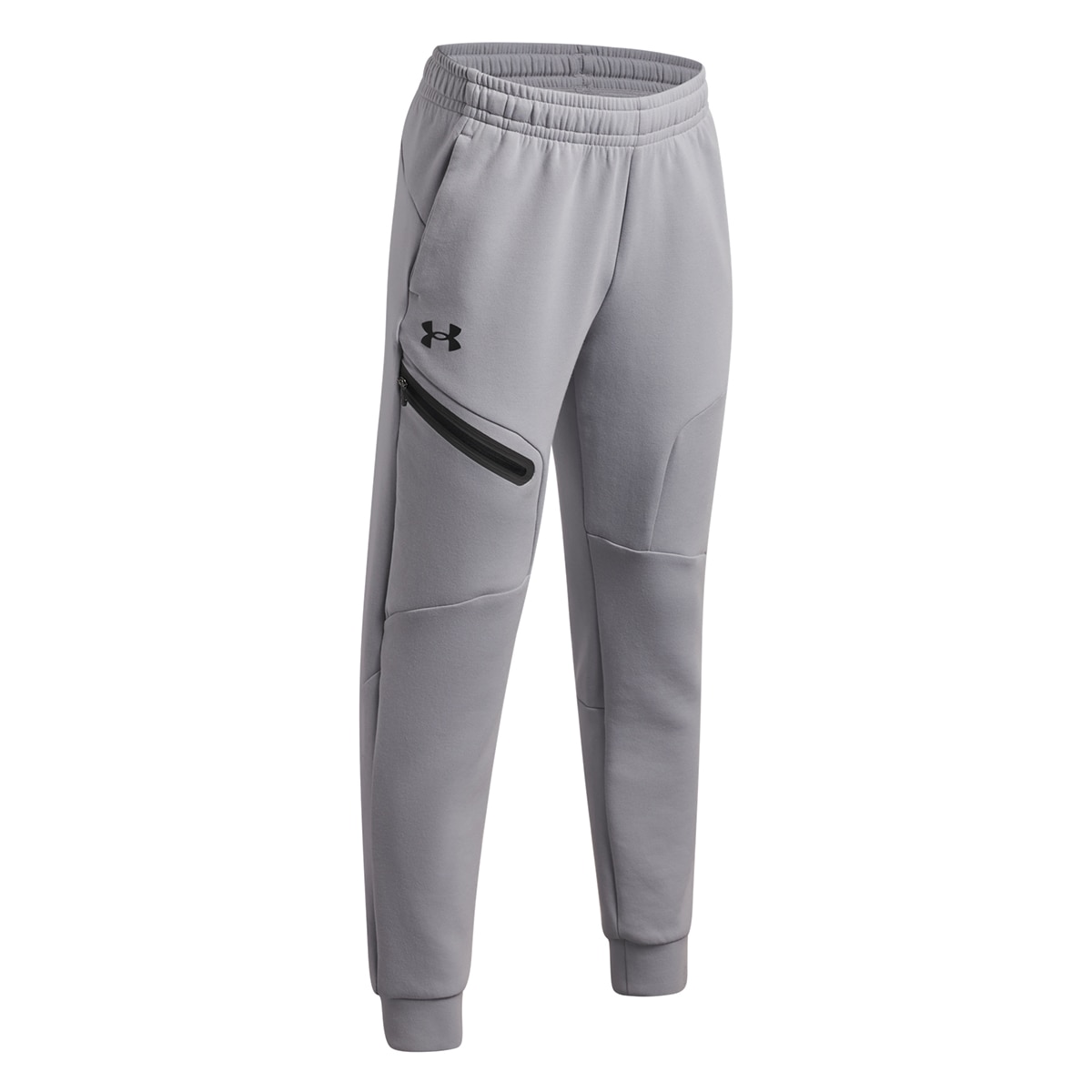 Calças de Criança Casual UA B Unstoppable Flc Jogger Cinzento médio-3