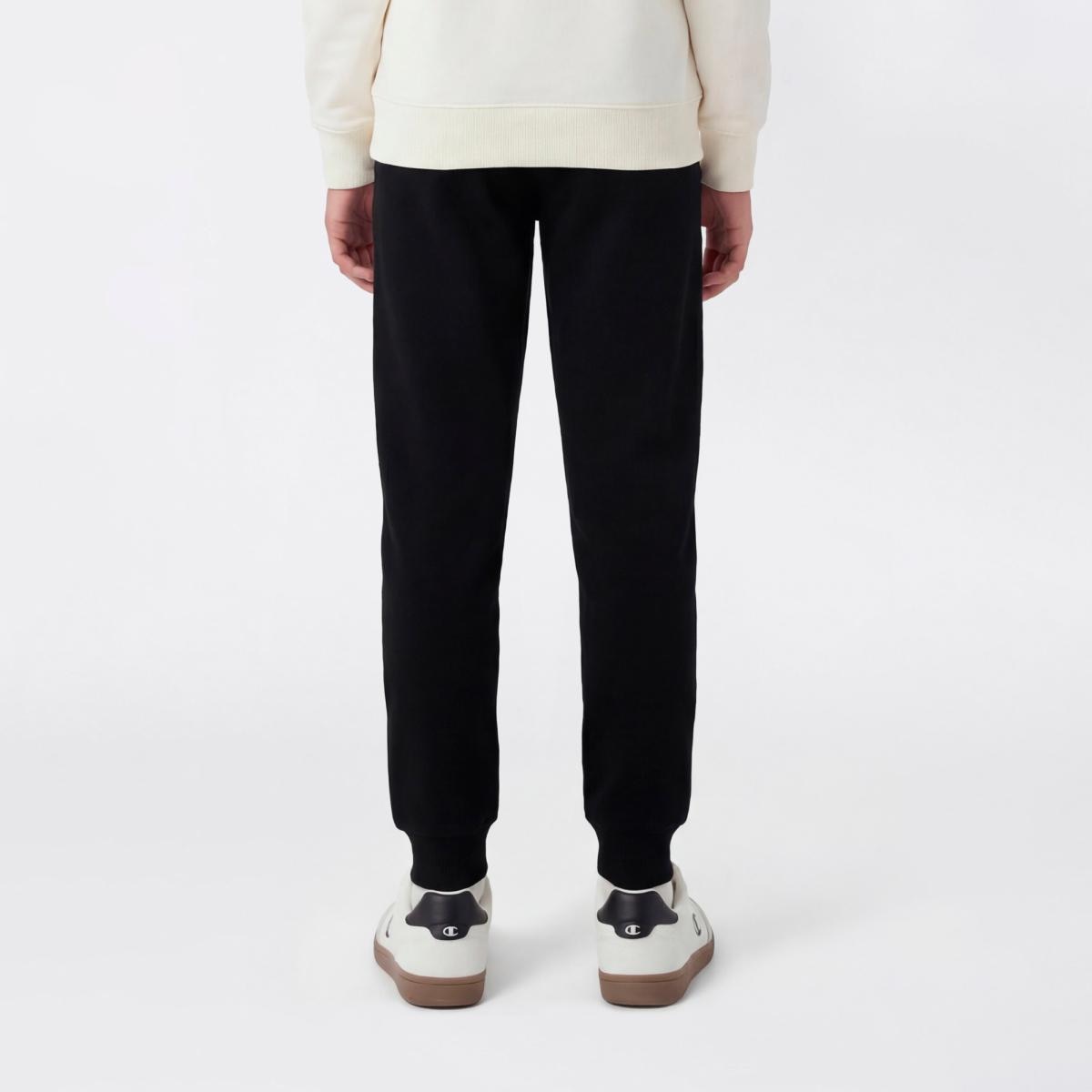 Calças de Menina Rib Cuff Pants Preto-2