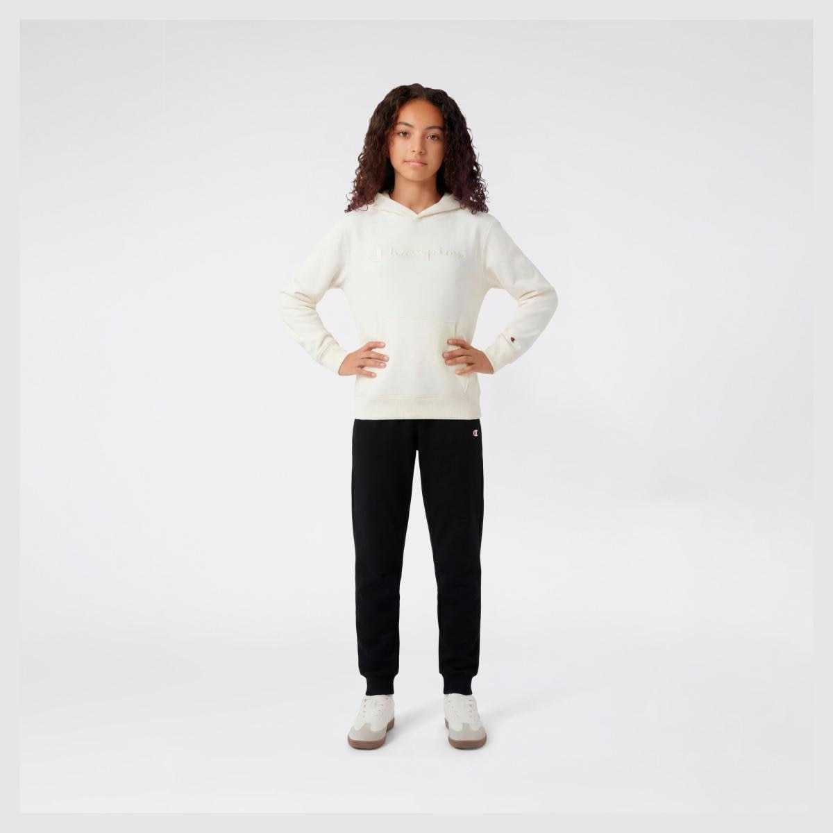 Calças de Menina Rib Cuff Pants Preto-3