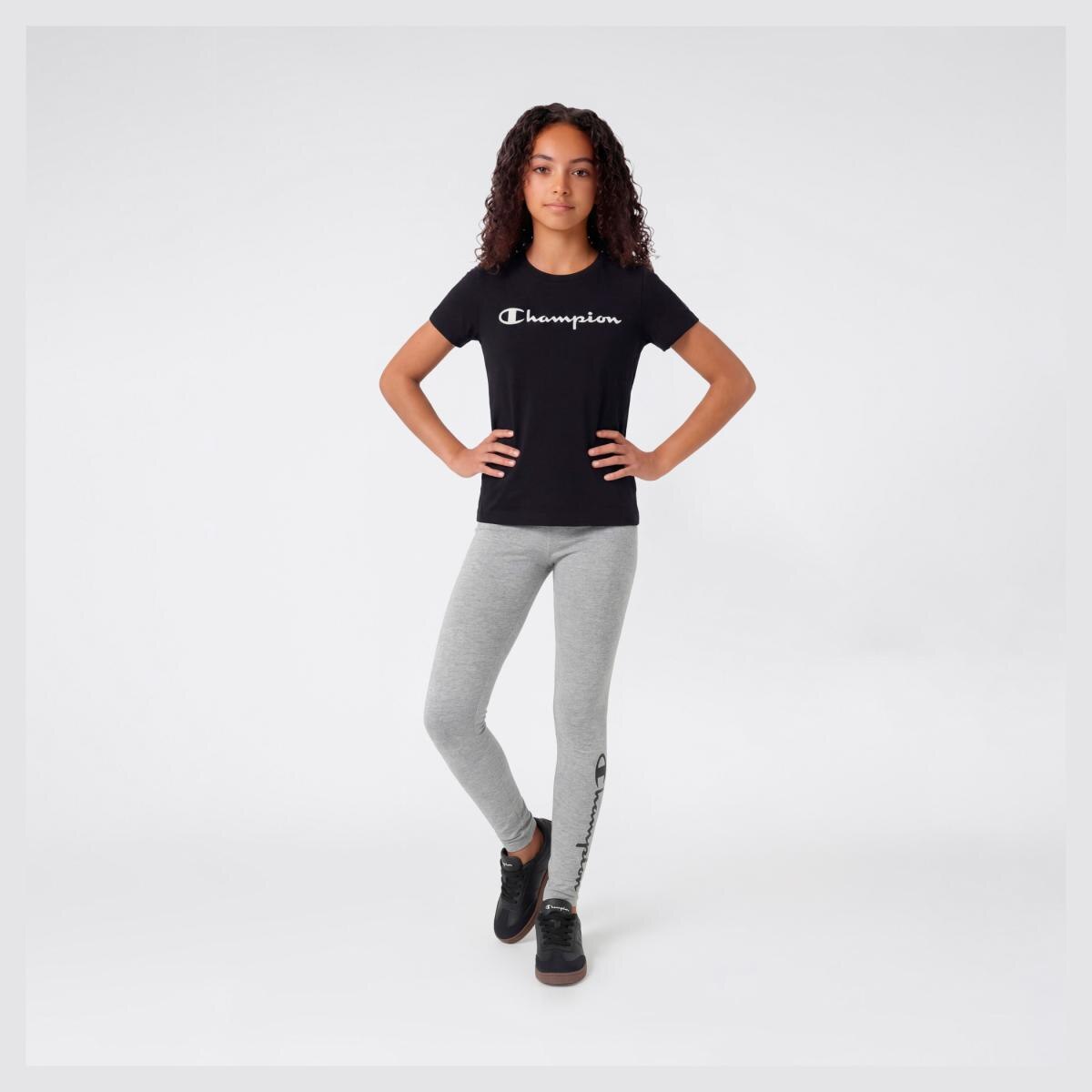 Leggings de Menina Cinzento-3