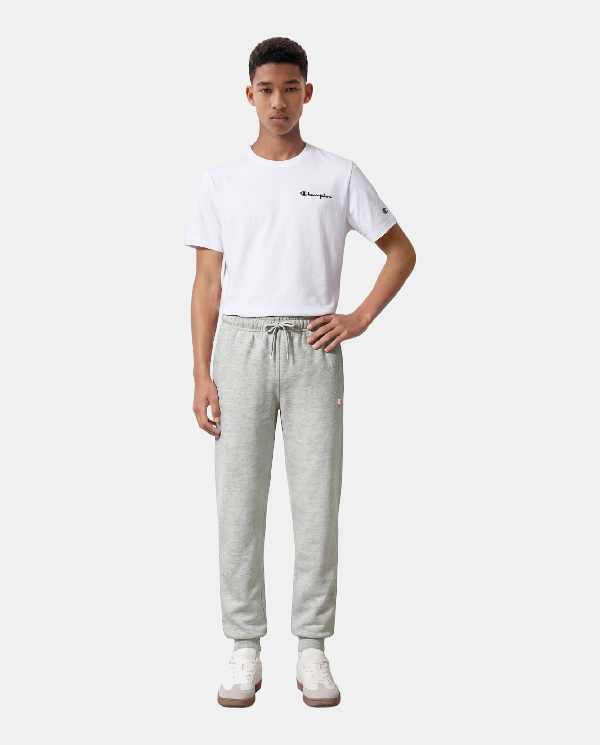 Calças Casual de Criança Rib Cuff Pants Cinzento-3