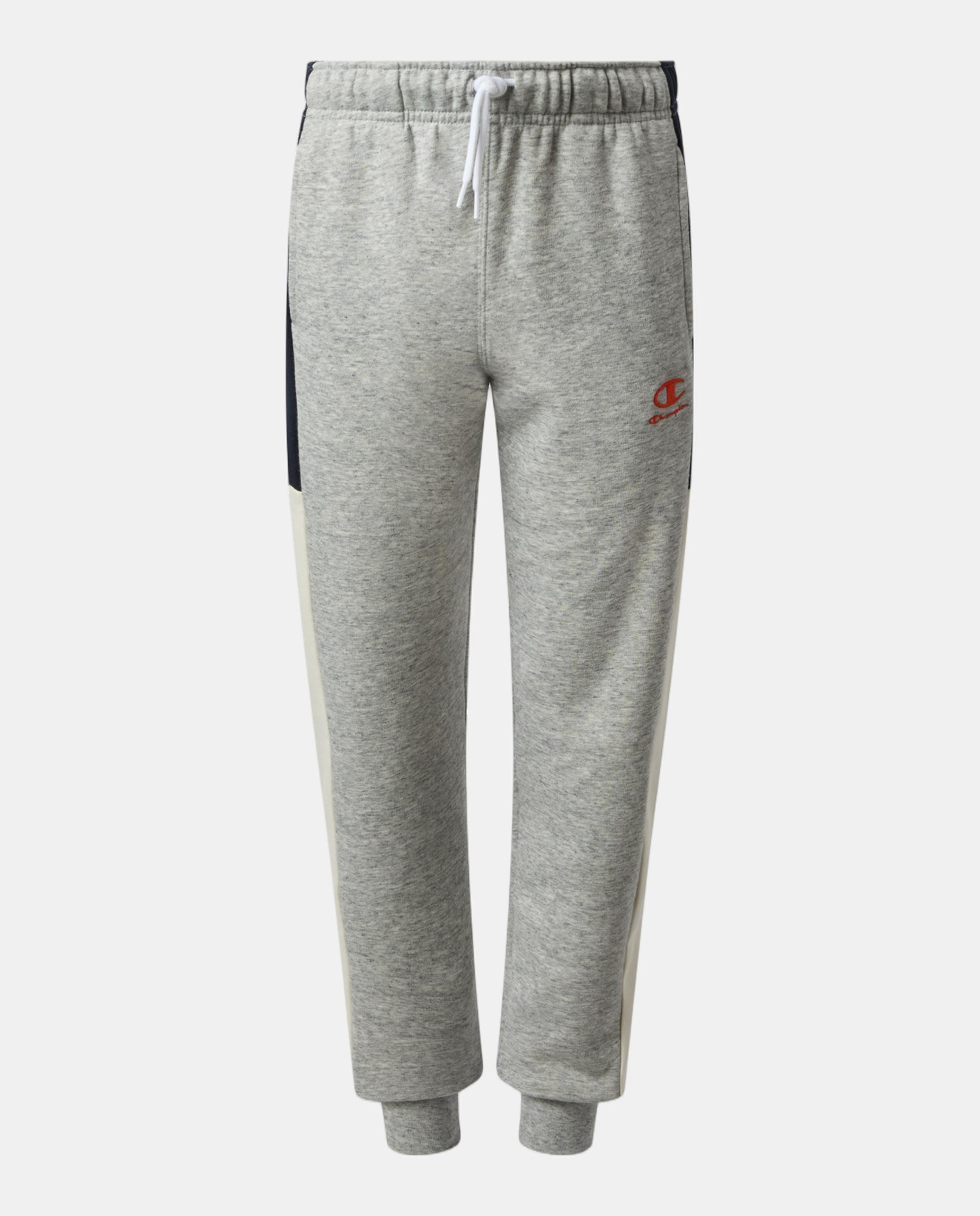 Calças Casual de Criança Rib Cuff Pants Cinzento-4