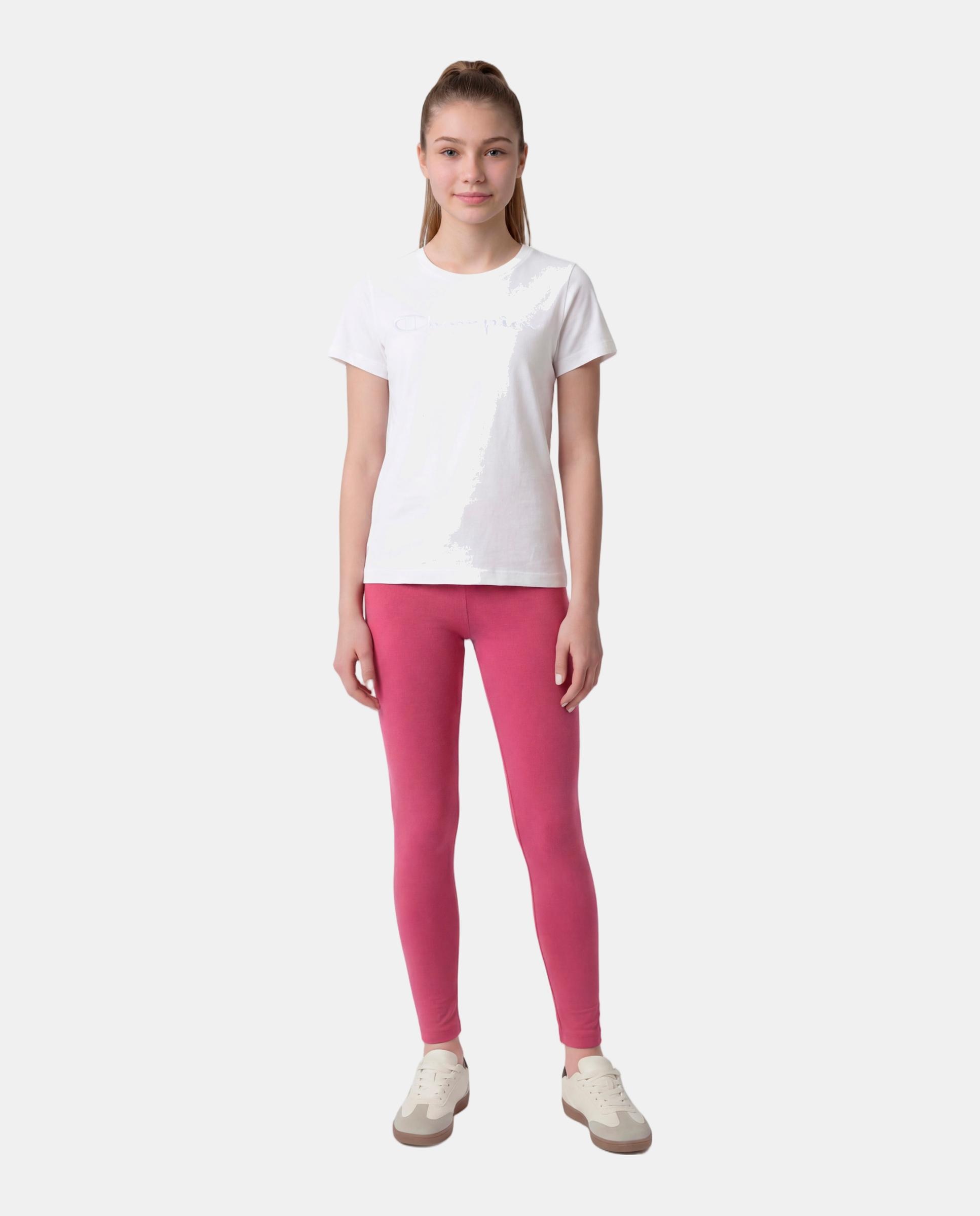 Leggings Casual de Criança Rosa-2