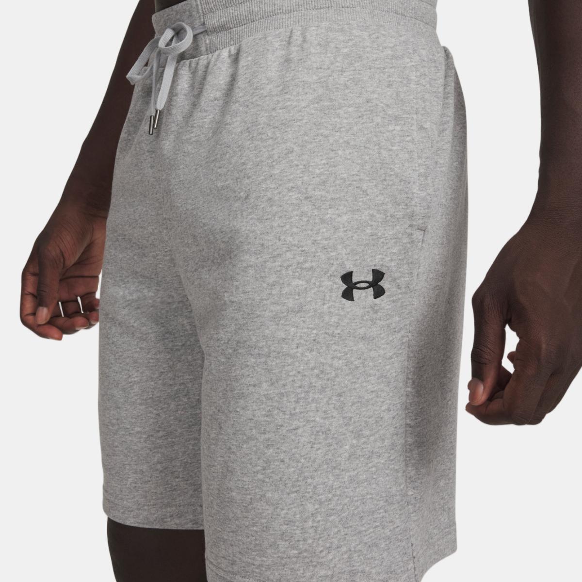 Calções Casual de Homem UA Rival LW Shorts Cinzento-jaspeado-3