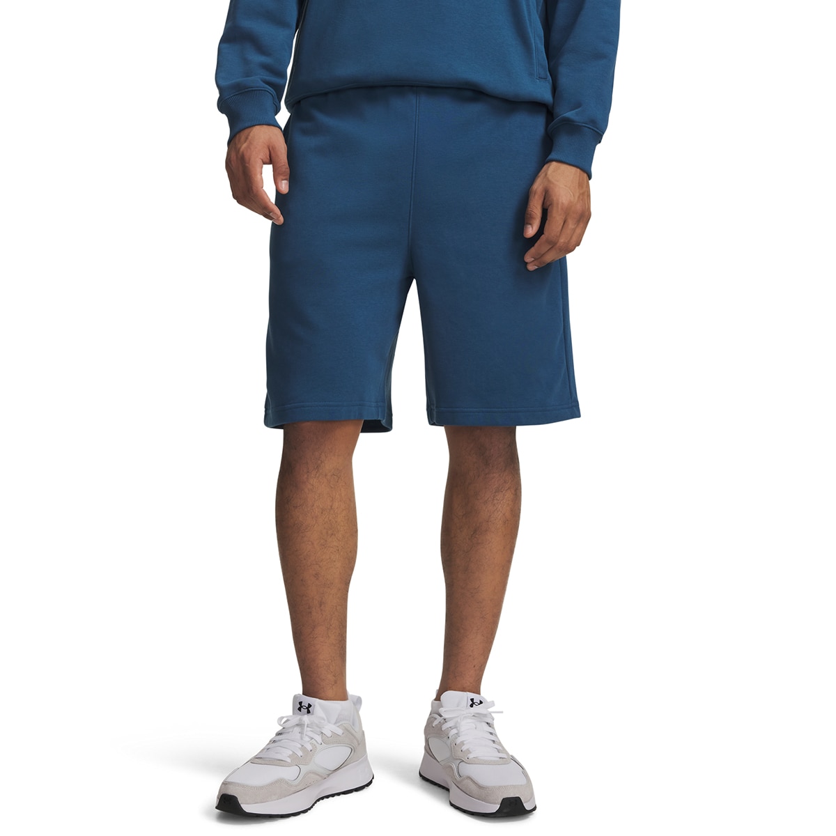 Calções Casual de Homem UA Rival LW Shorts Azul-escuro-1