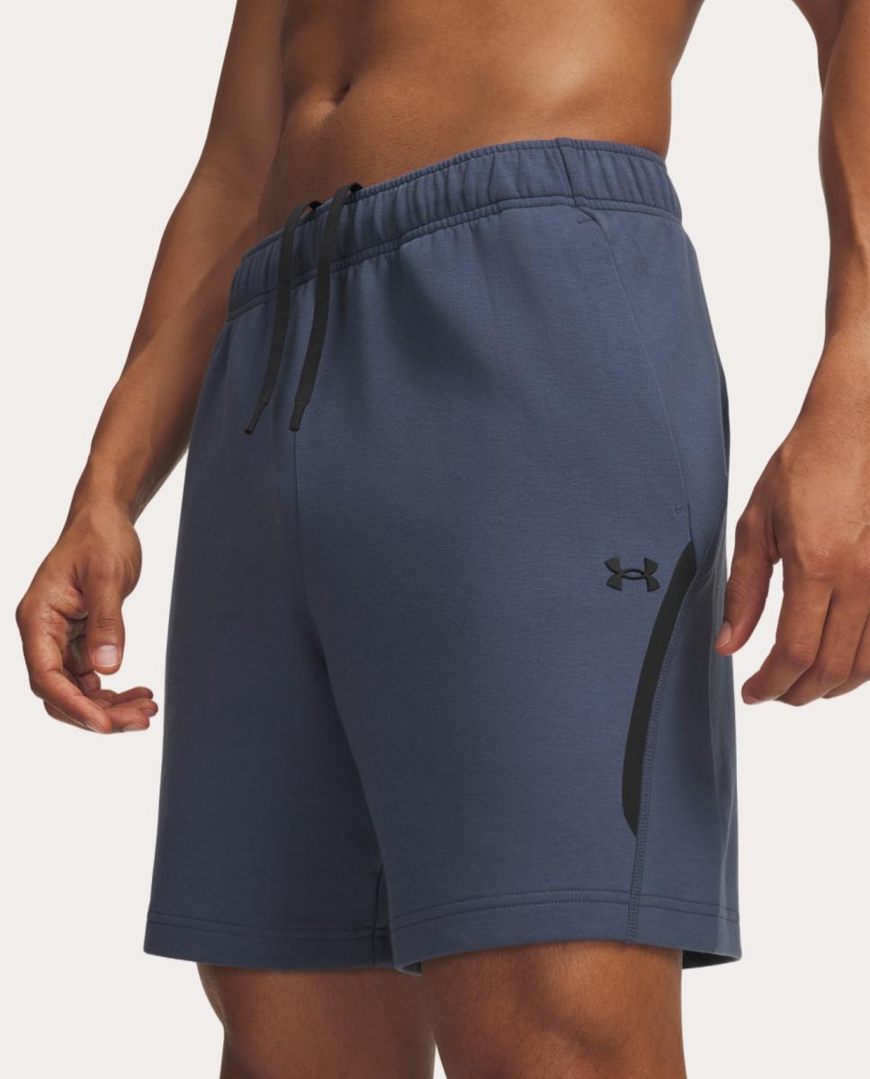 Calções de Homem UA Unstoppable Flc Shorts Cinzento azulado-4