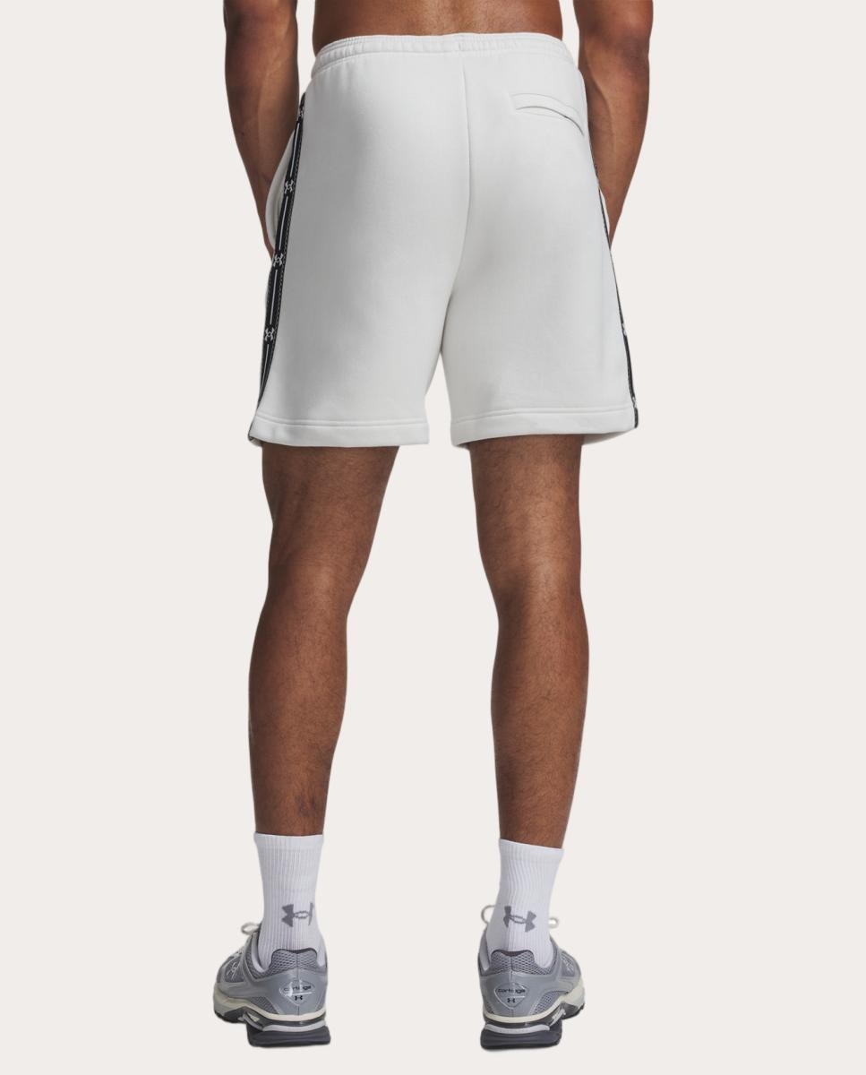 Calções de Homem UA Icon Flc Taped Short Branco Osso-2