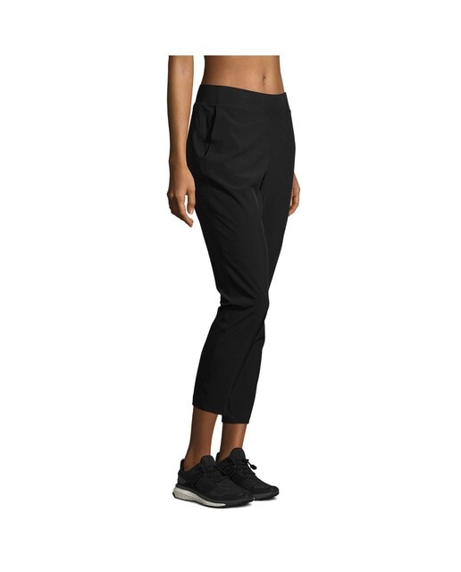 Calças de Mulher Slim Woven Pants Preto-3