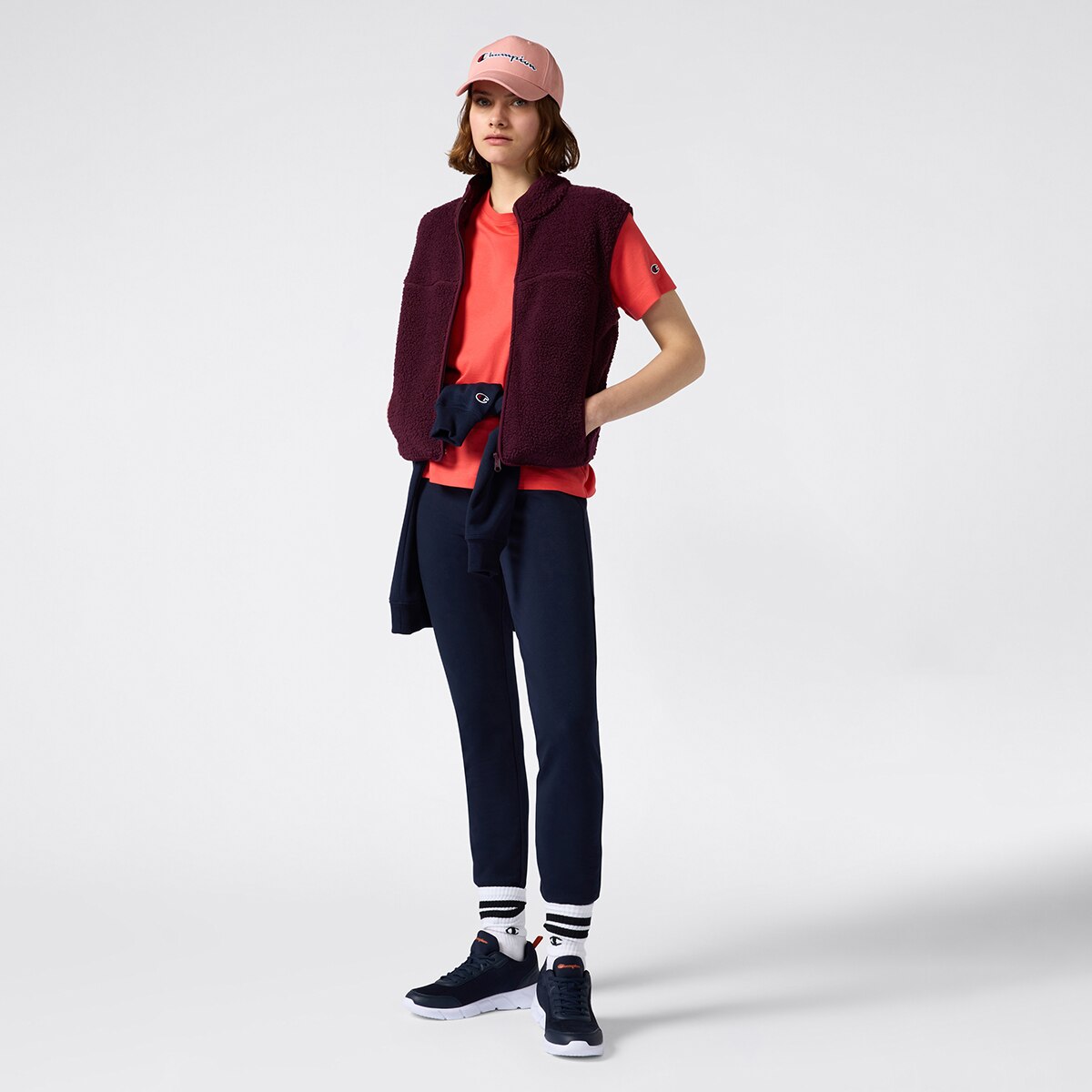 Calças de Mulher Azul-3