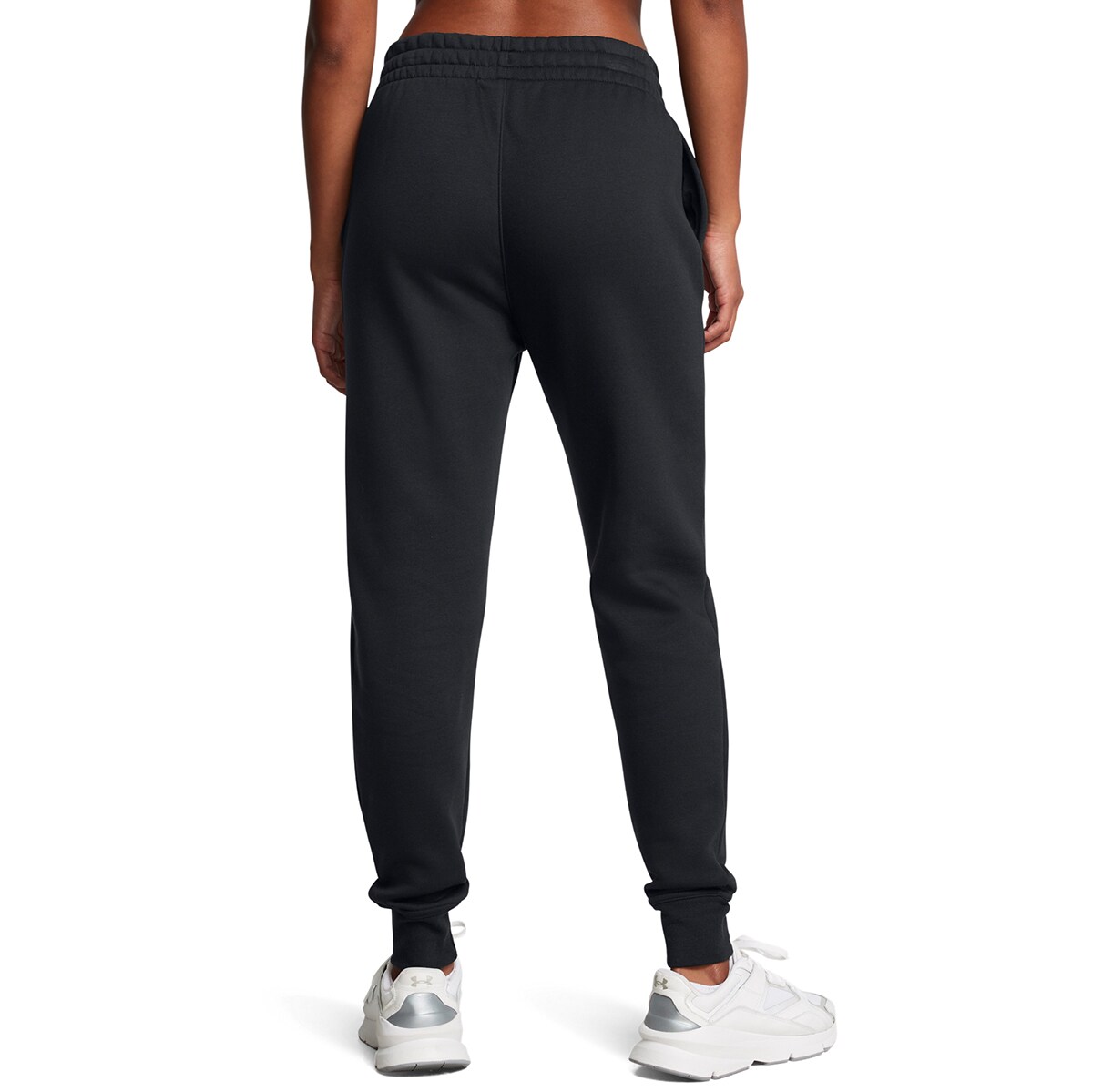 Calças de Mulher UA Icon Fleece Jogger Preto-2