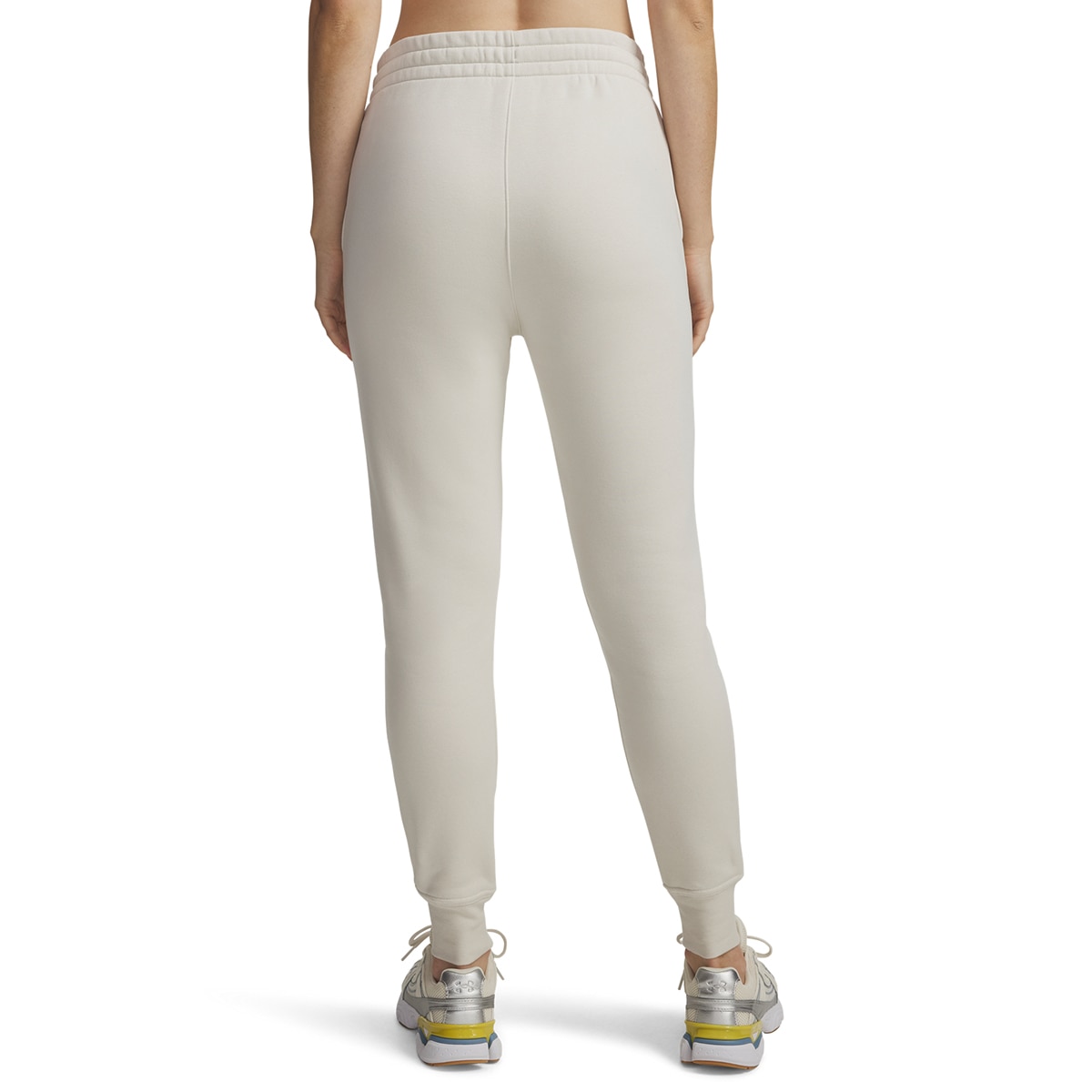 Calças de Mulher Casual UA Icon Fleece Jogger Branco Osso-2