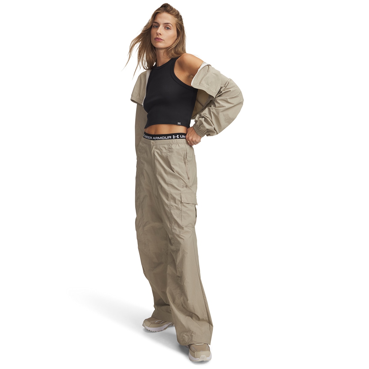 Calças Casual de Mulher Unstoppable Wvn Utility Pant Taupe-4