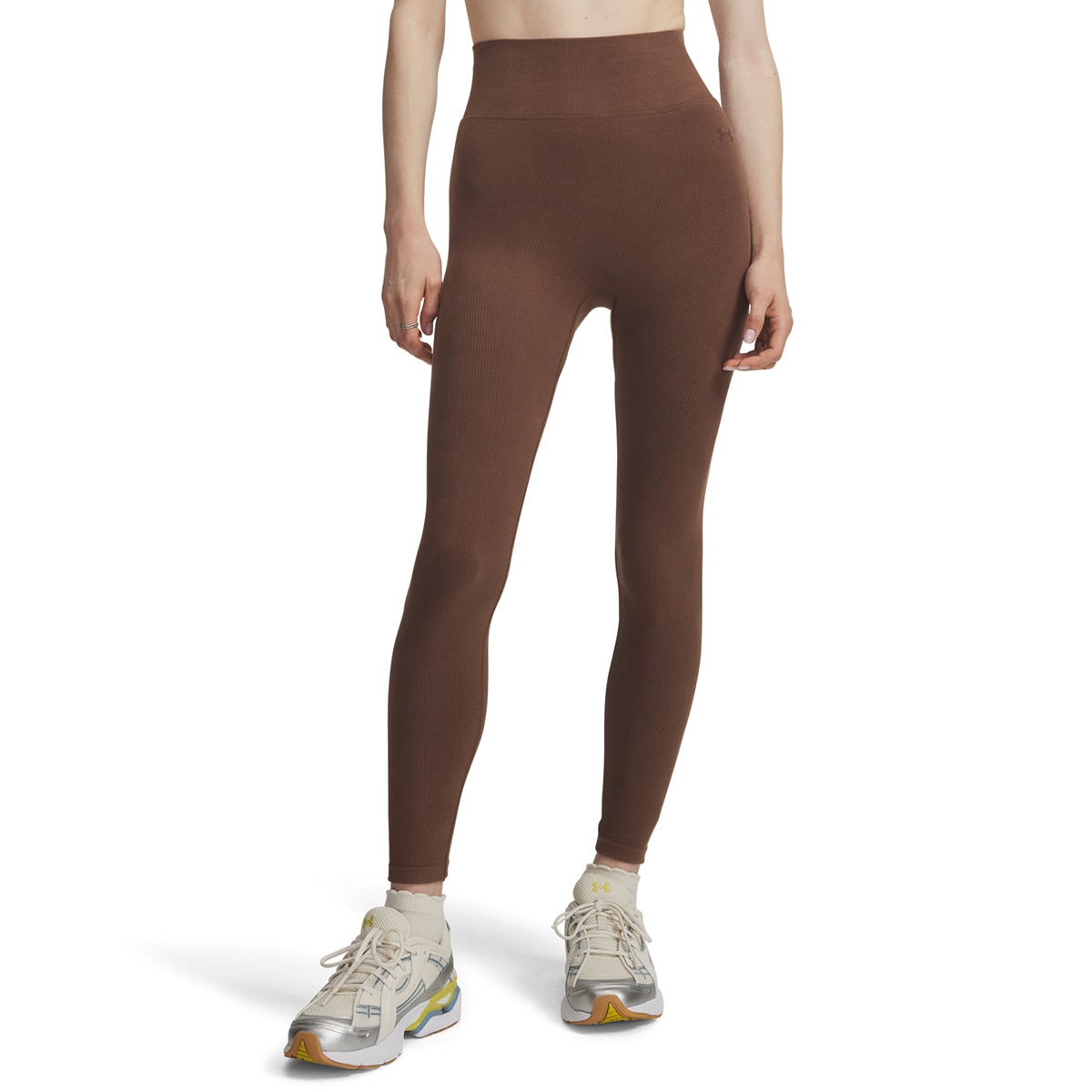 Leggings Casual de Mulher Seamless Cotton Castanho-escuro-1