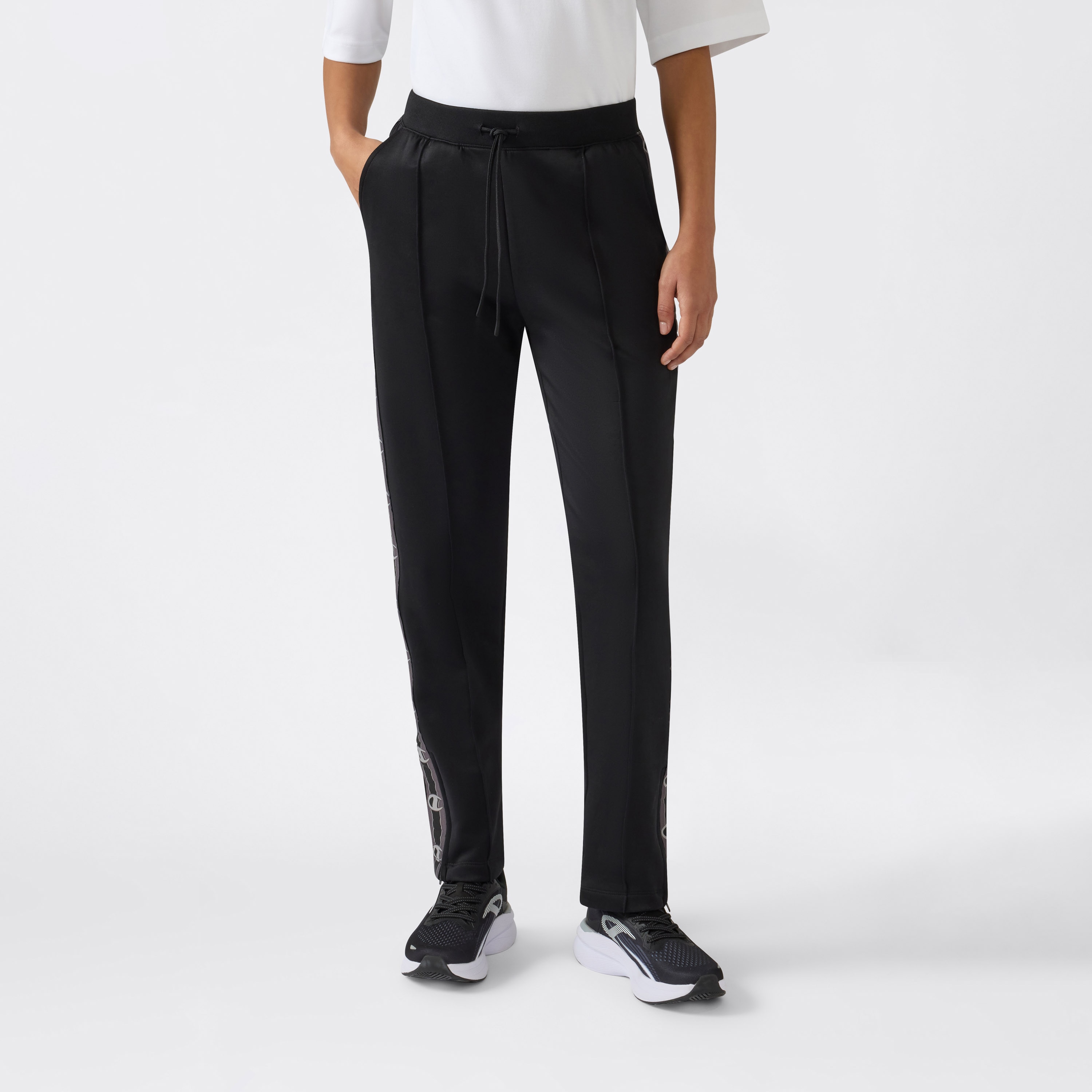 Calças de Mulher Straight Hem Pants Preto-2