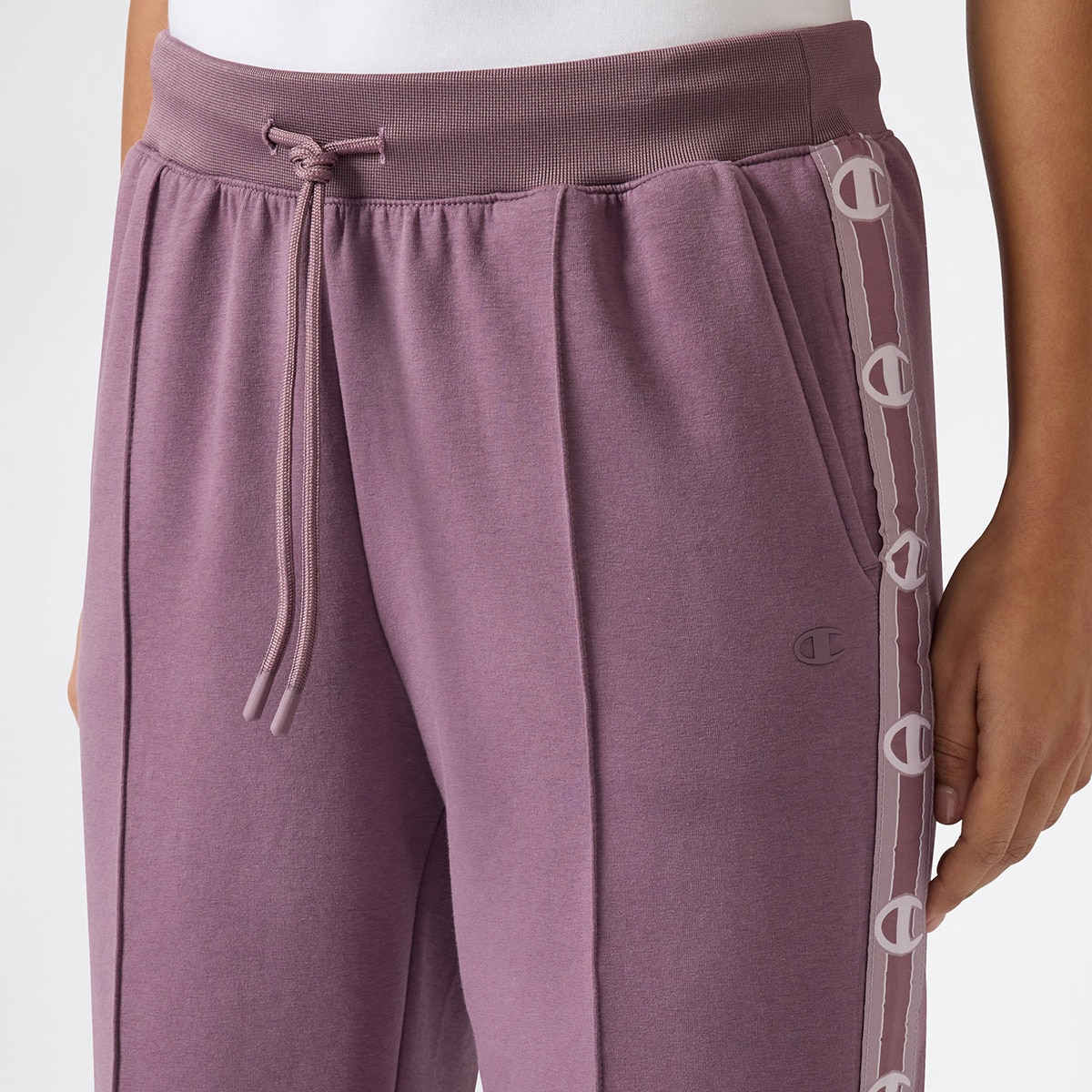 Calças de Mulher Straight Hem Pants Roxo-3