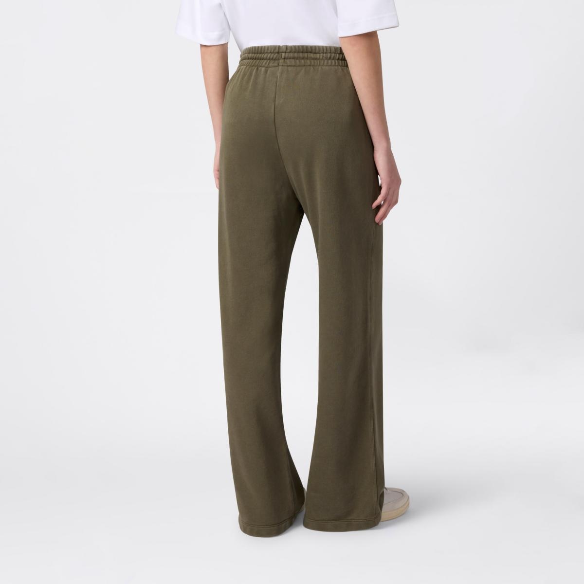 Calças de Mulher Wide Leg Pants Verde-2