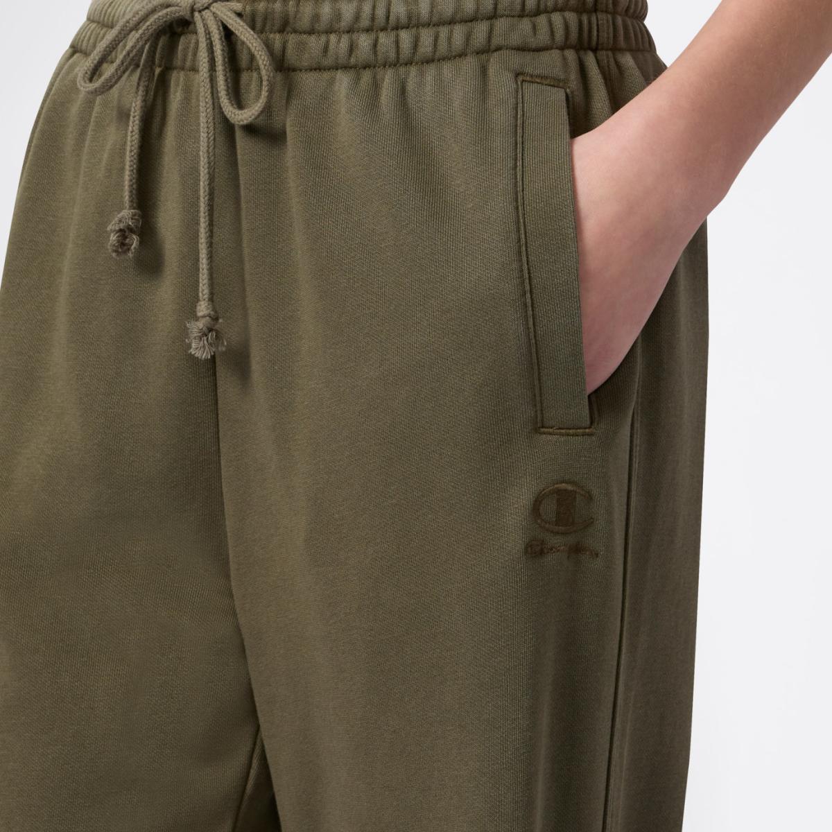 Calças de Mulher Wide Leg Pants Verde-4