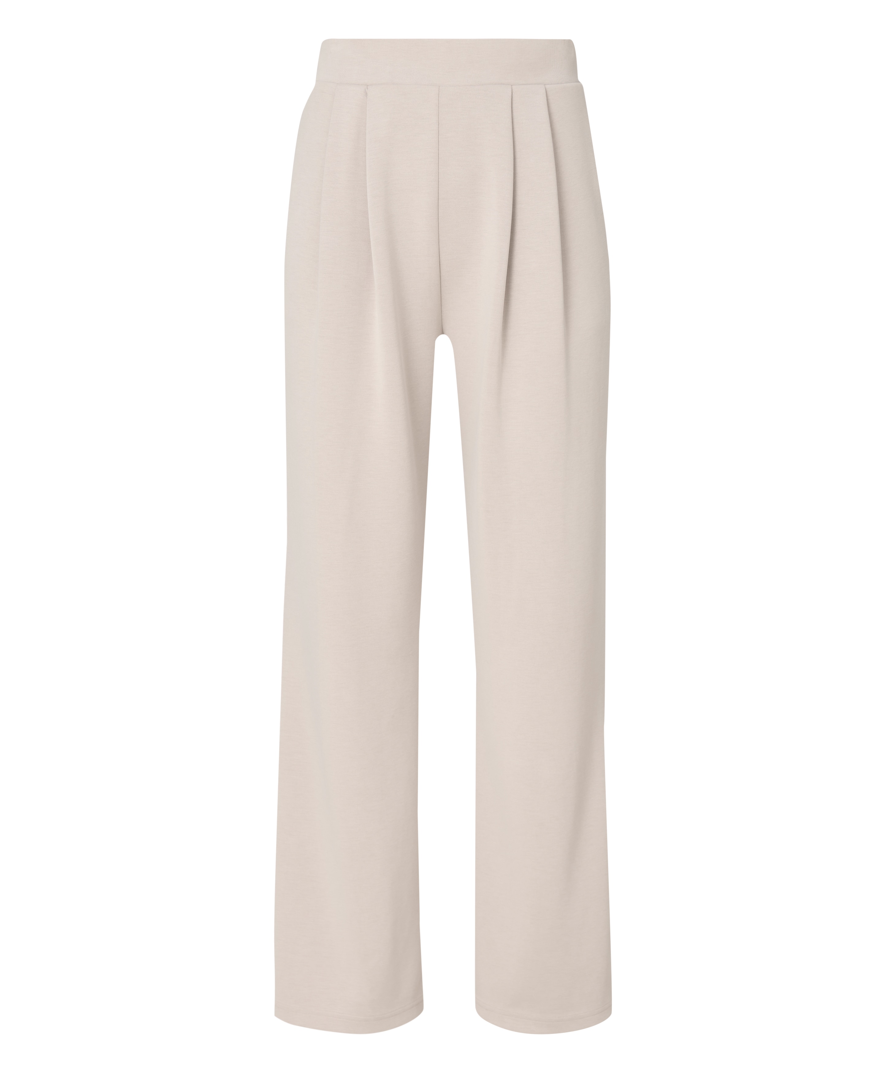 Calças de Mulher Sand Wash Wide Leg Trouser Bege-6