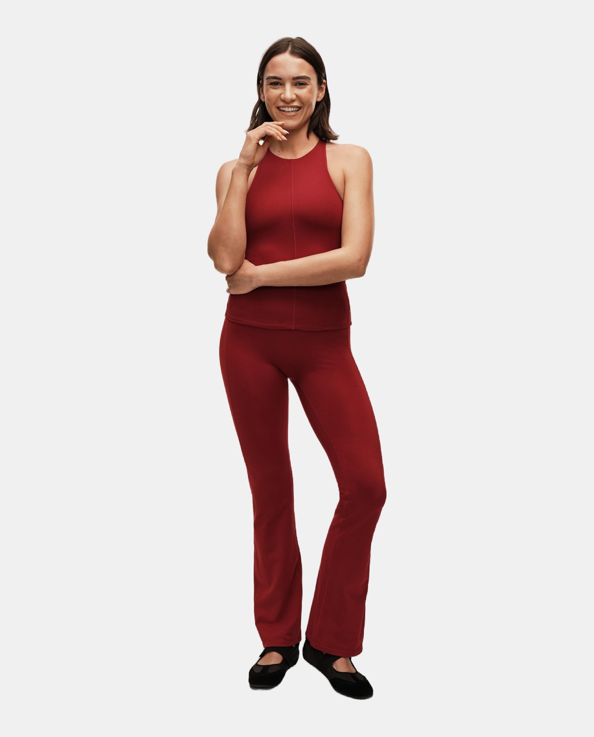 Pantalones de Yoga y Pilates de Mujer Casall Soft Touch Flared Pants CASALL - Granate Granate-4