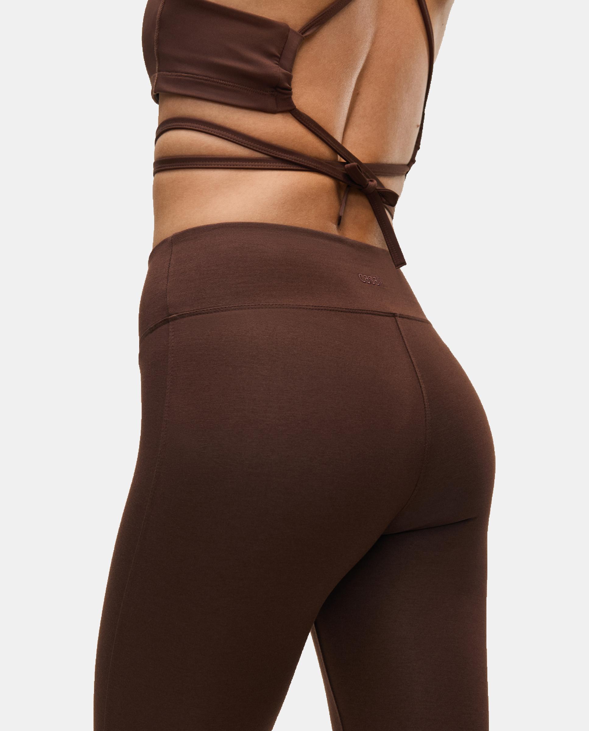 Pantalones de Yoga y Pilates de Mujer Casall Sublime Straight Pant CASALL - Marrón oscuro Marrón oscuro-6