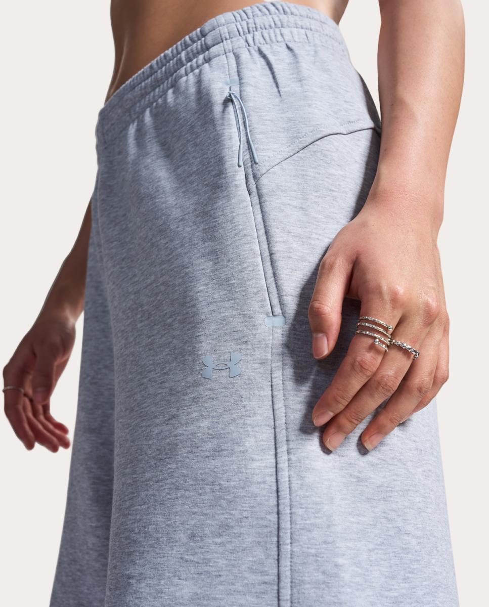 Calças de Mulher Unstoppable Flc Open Pant Cinzento médio-3