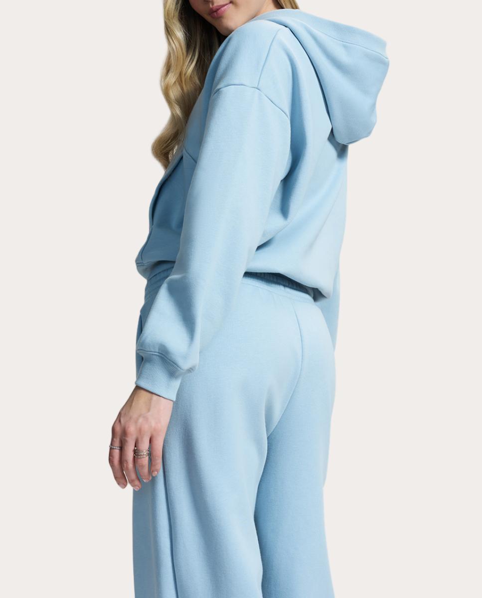 Calças de Mulher UA Icon Fleece Barrel Pant Azul / Cinzento-2