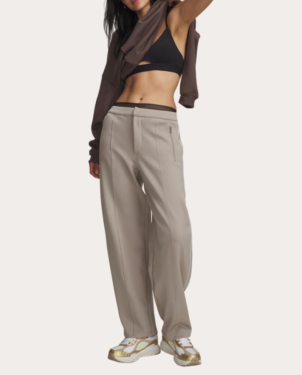 Calças de Mulher Knit Track Pant Taupe-4