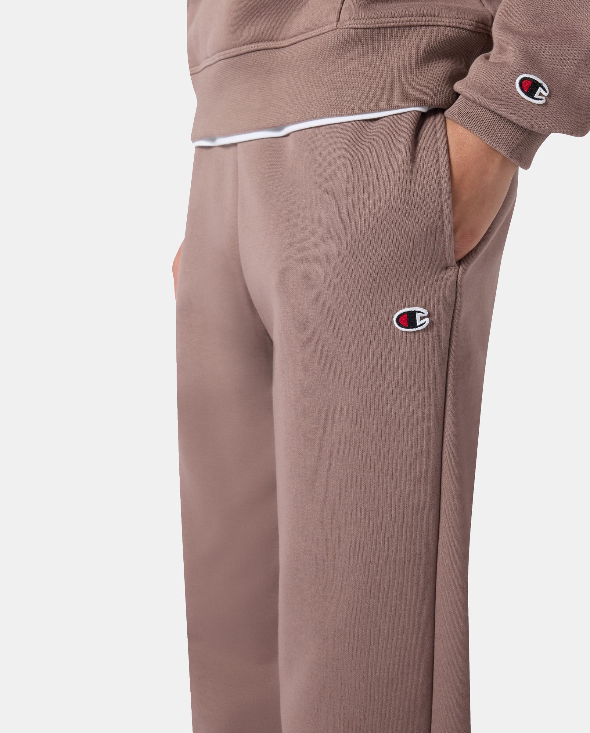 Calças Casual Elastic Cuff Pants Castanho-4