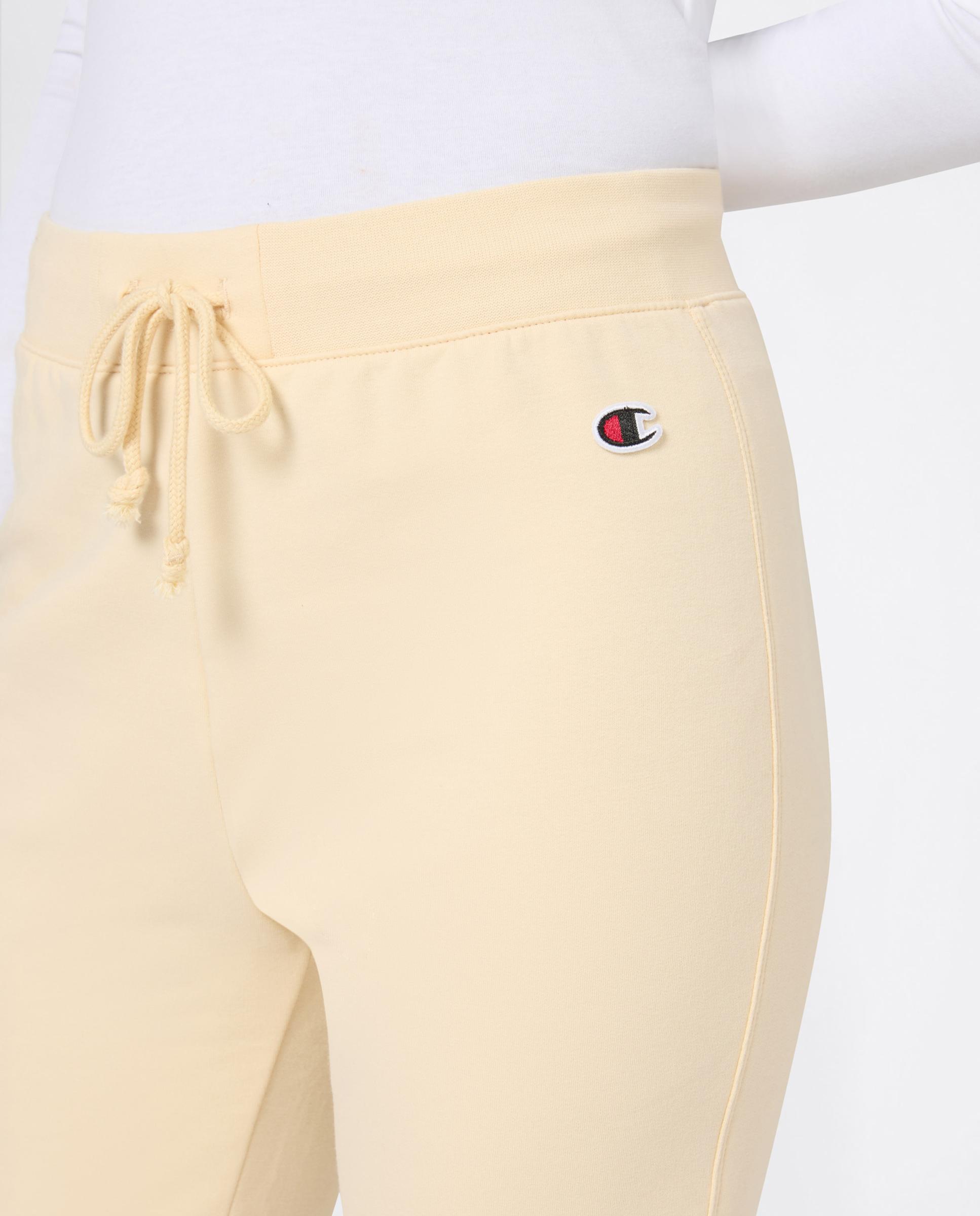 Calças Casual de Mulher Rib Cuff Pants Castanho-3