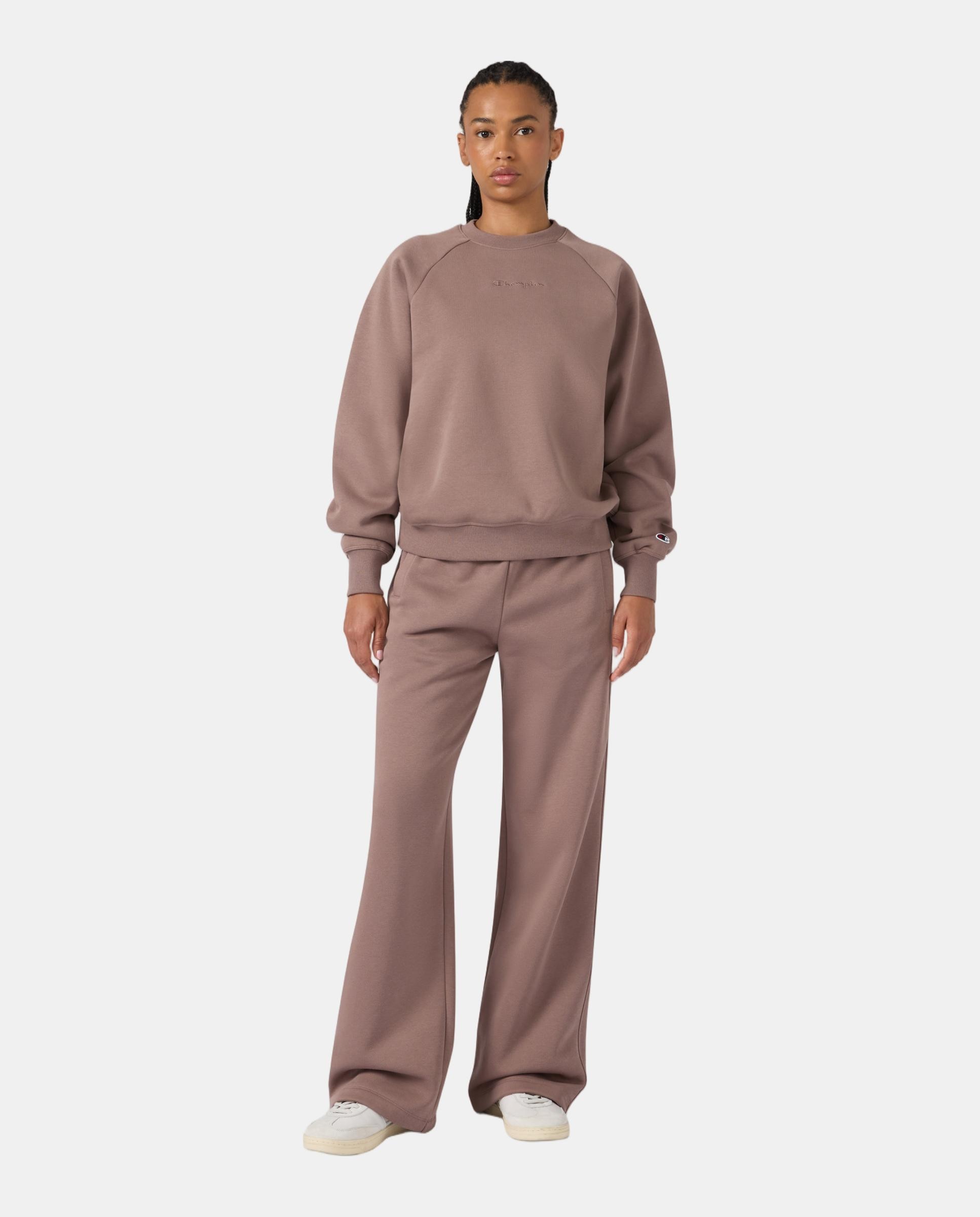 Pantalones Casual de Mujer Wide Leg Pants CHAMPION - Marrón Marrón-3