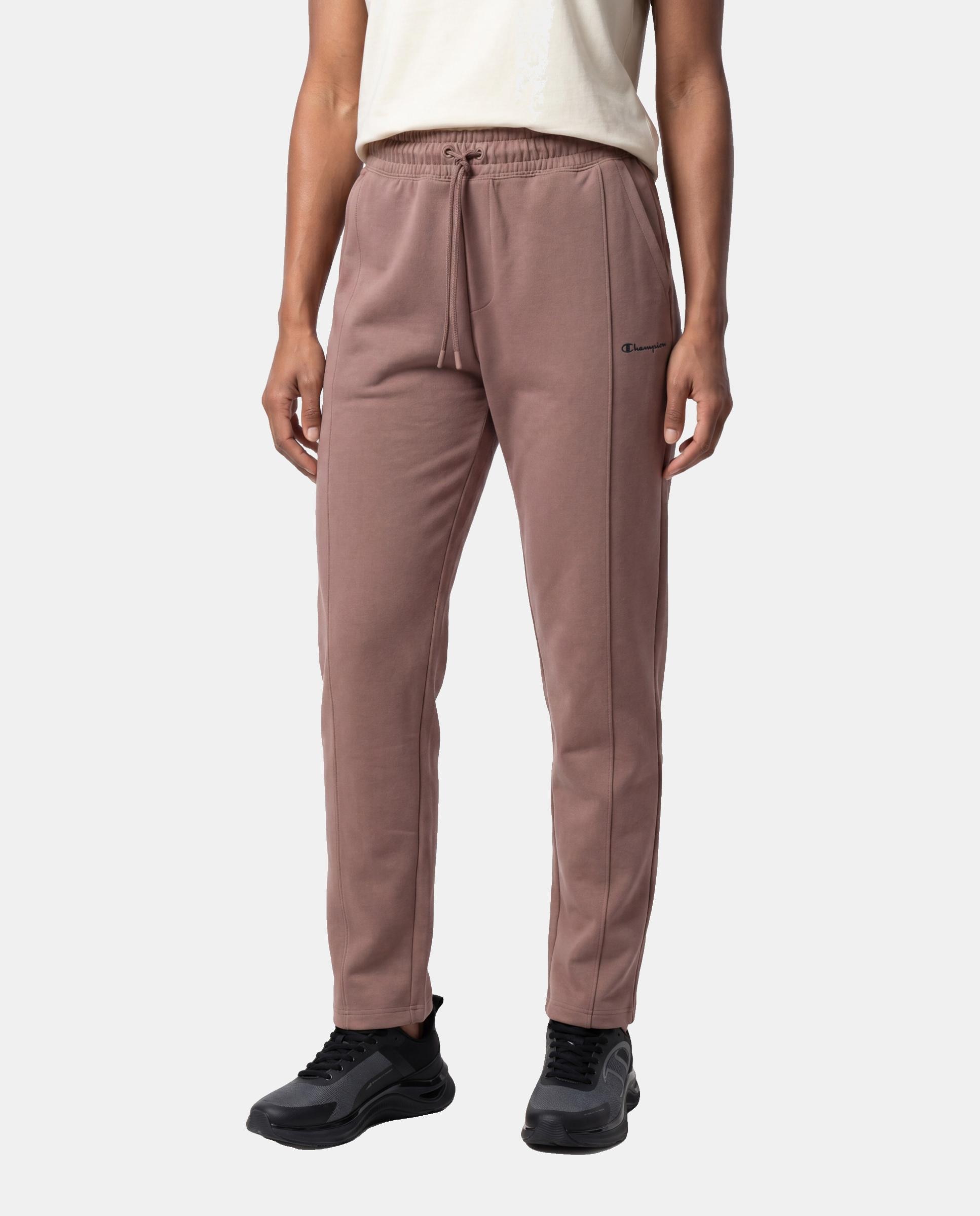 Pantalones Casual de Mujer Straight Hem Pants CHAMPION - Marrón Marrón-4