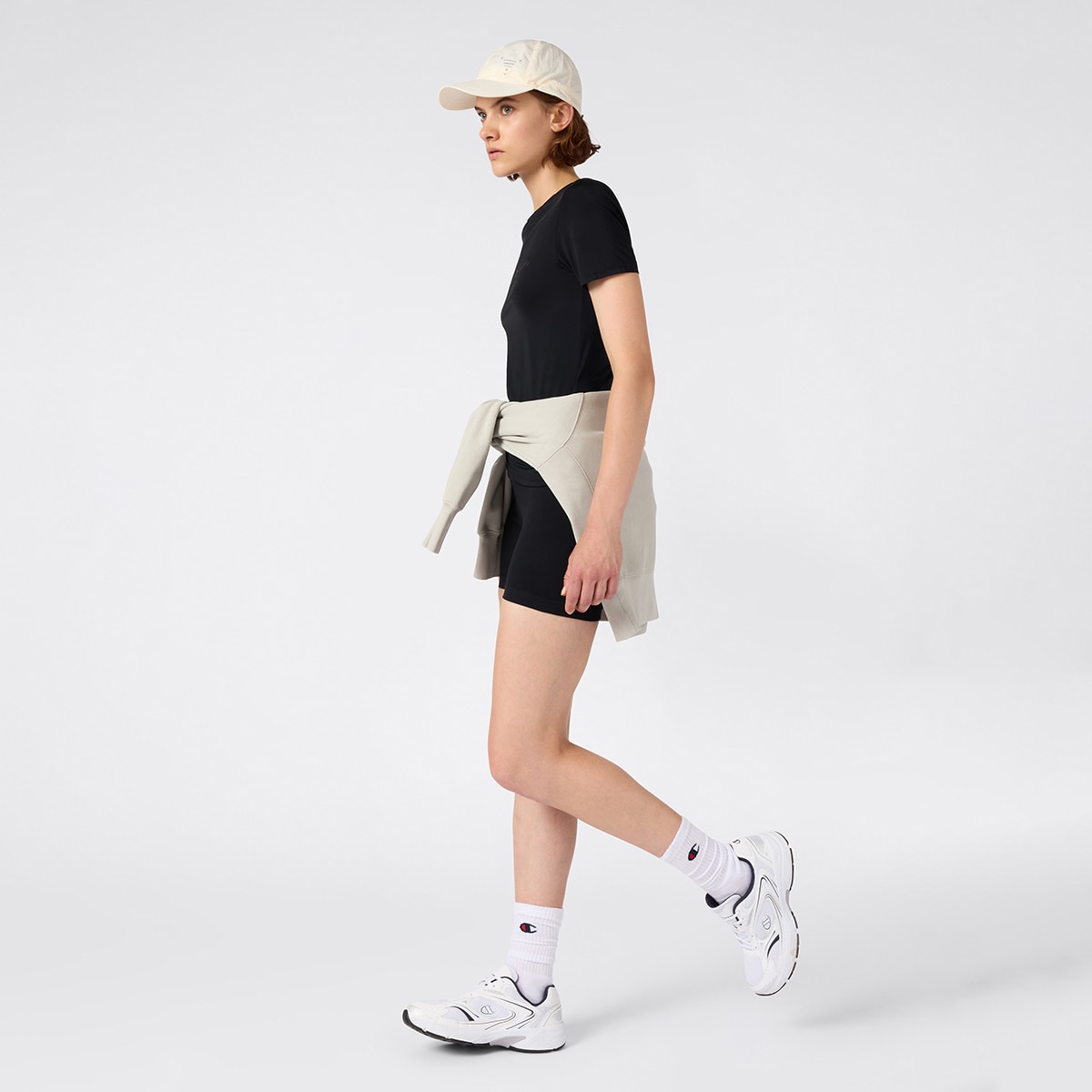 Calções de Mulher Preto-4