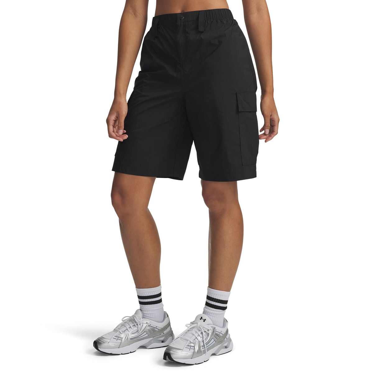 Calções de Mulher Casual Unstoppable Cargo Short Preto-1