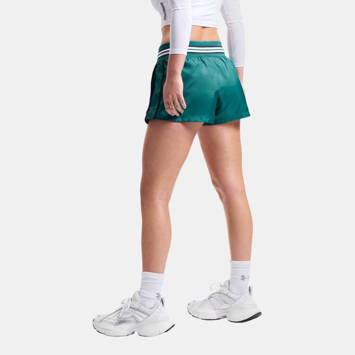 Calções de Mulher Casual Icon Wvn Heritage Short Verde-escuro-2