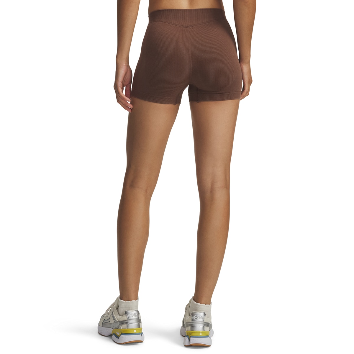 Calções de Mulher Casual Seamless Cotton Shorty Castanho-escuro-2