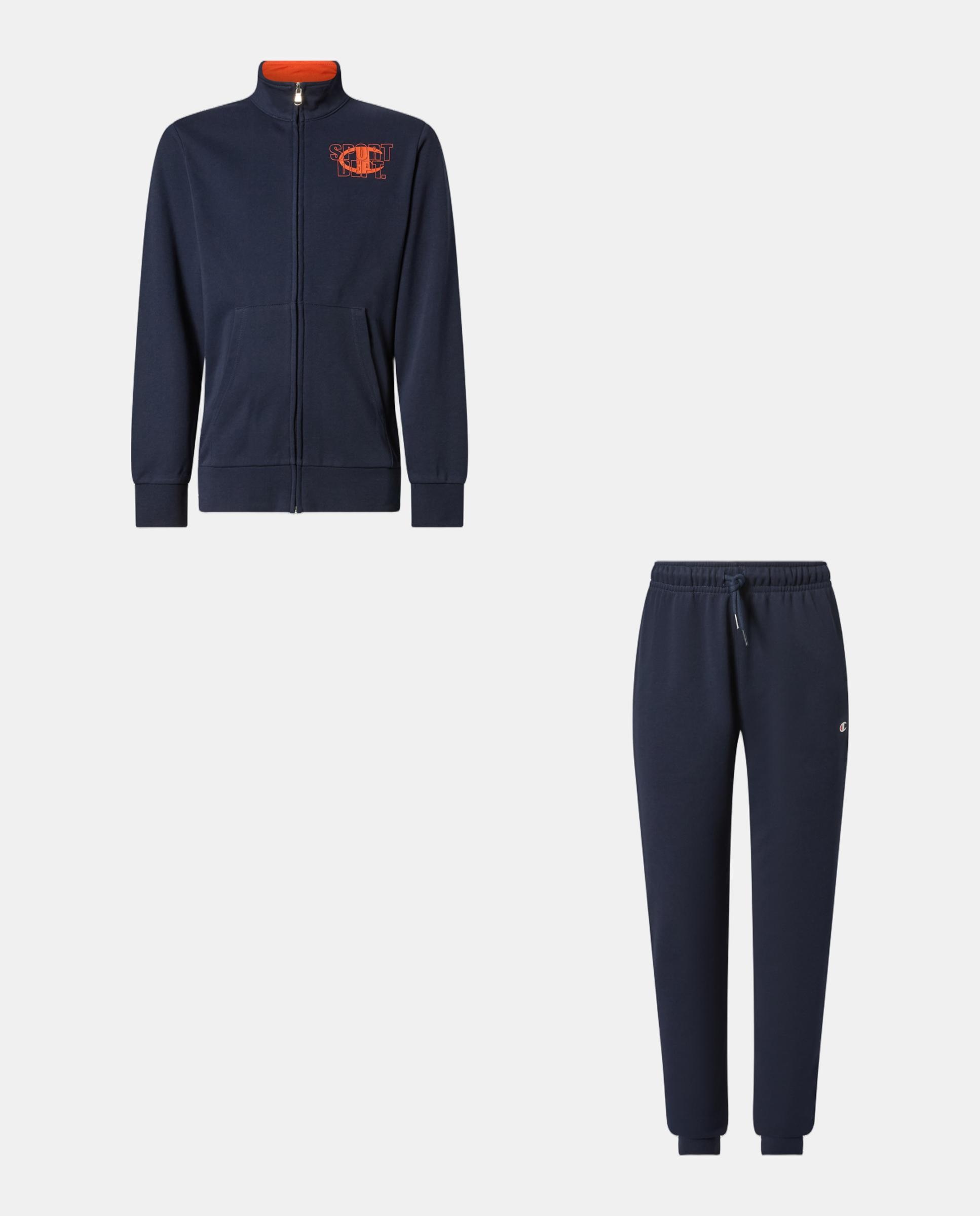 Fato-de-treino Casual de Criança Sweatsuit Azul-4