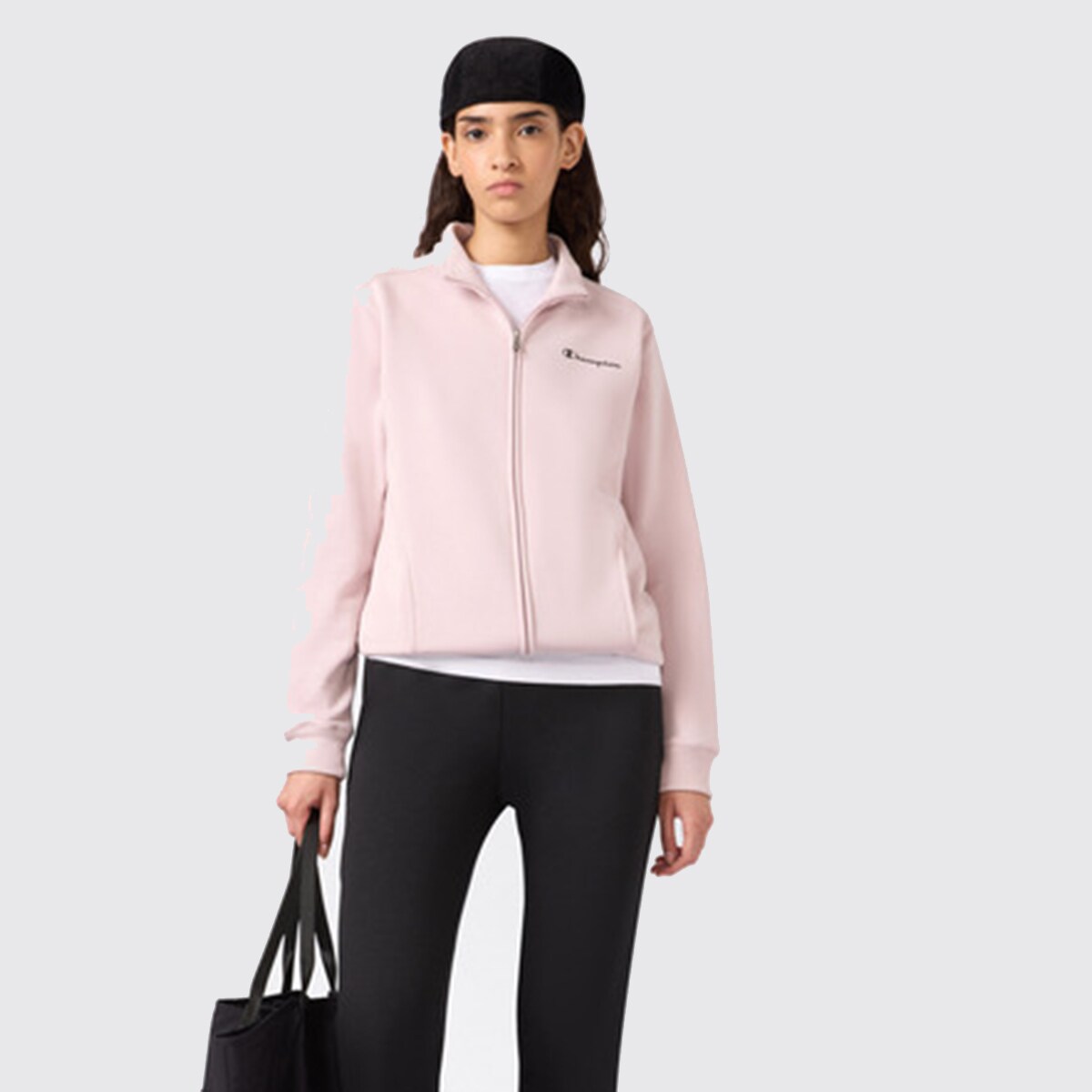 Fato de Treino de Mulher em Algodão Preto-6