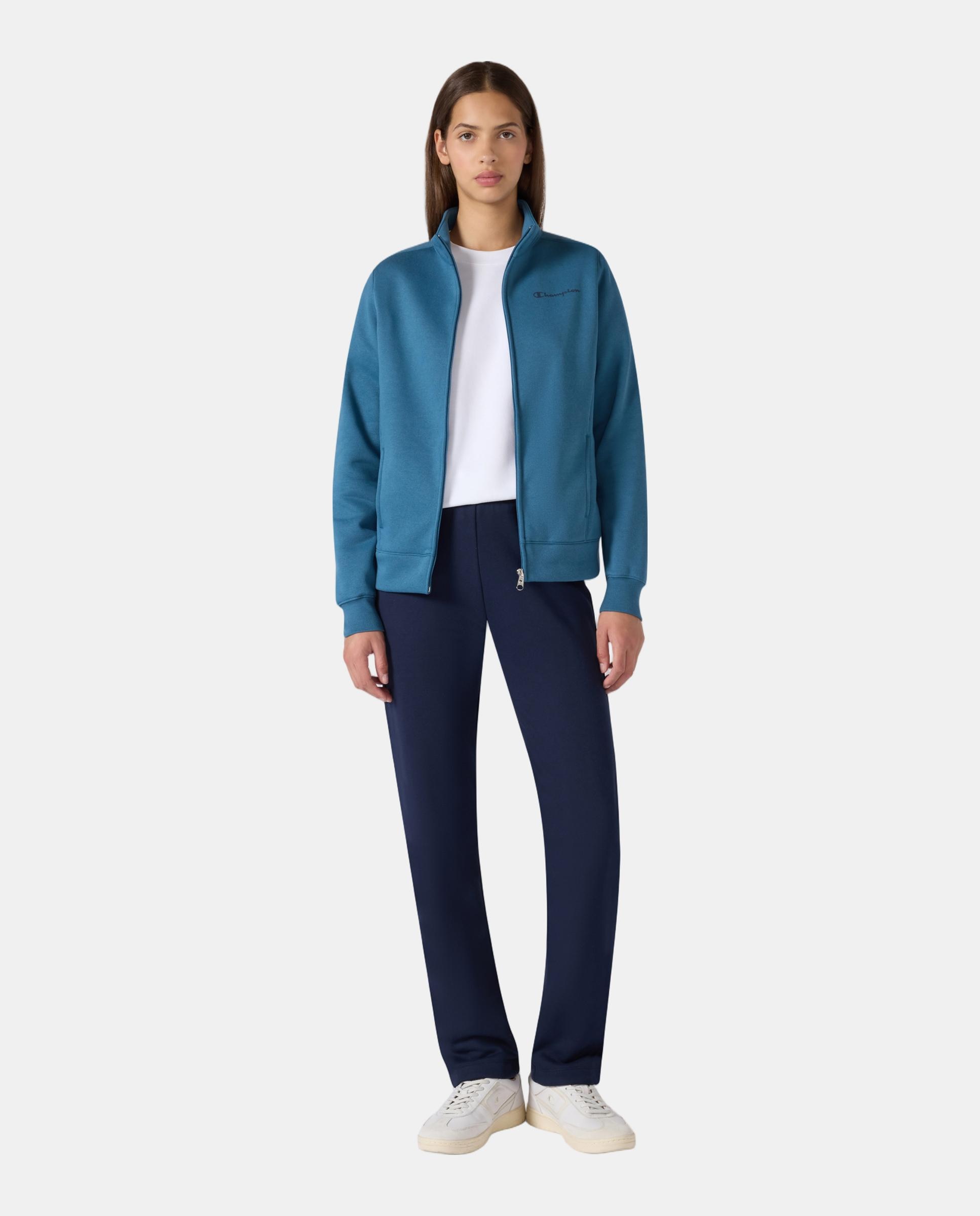 Fato-de-treino Casual Full Zip Suit Azul-5