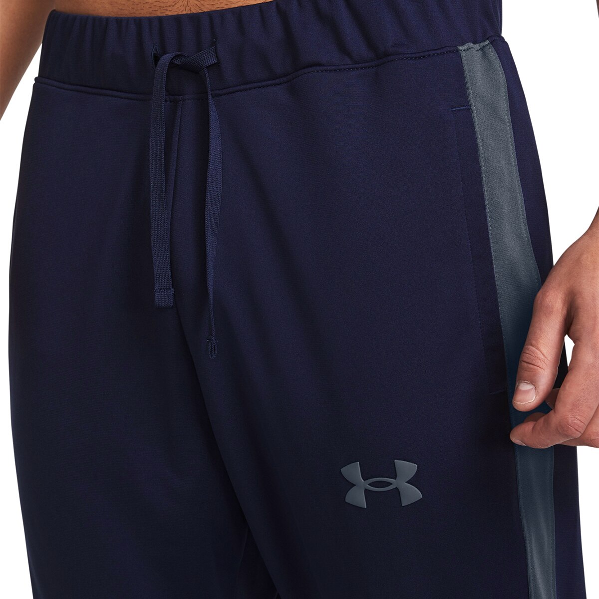 Fato de Treino de Homem UA Rival Knit Track Suit Azul-noite-3